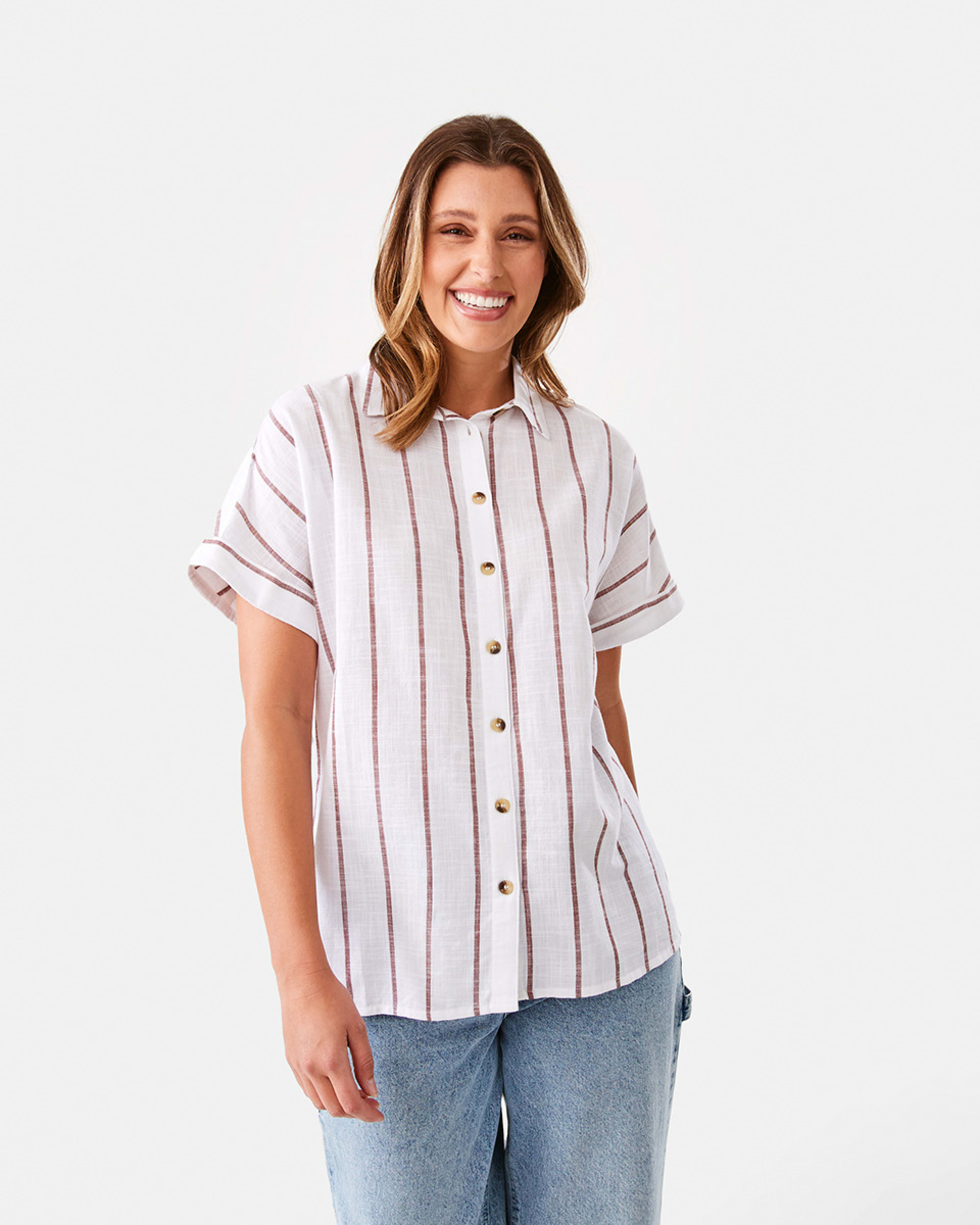 1 Short Sleeve Relaxed Shirt Jul Str Wr