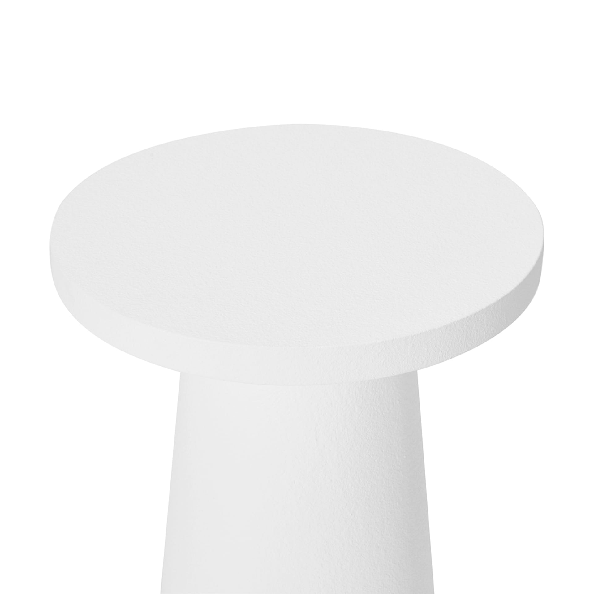 White Textured Side Table Kmart