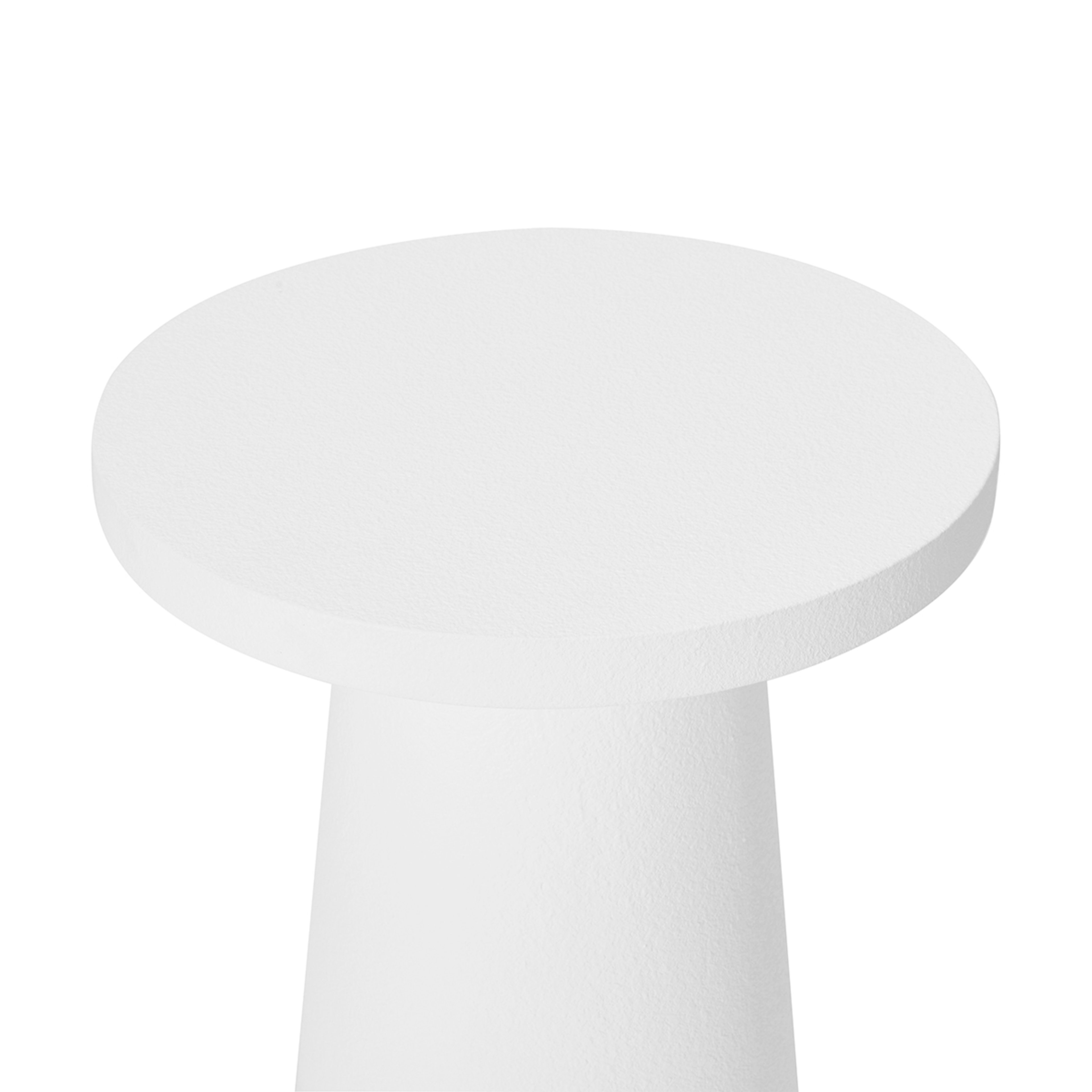 White Textured Side Table Kmart