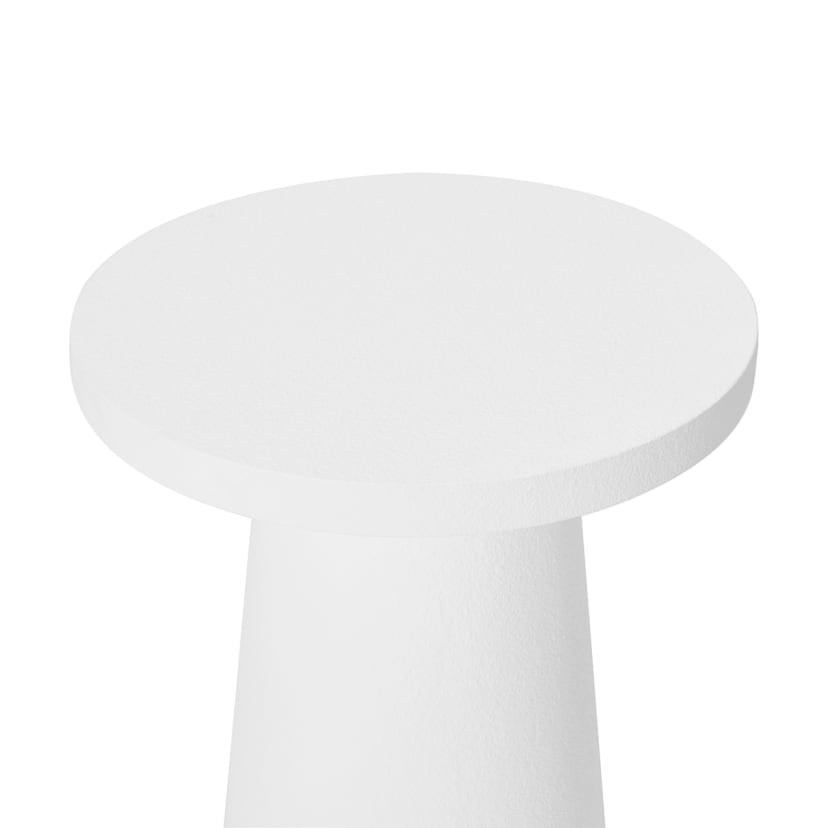 White Textured Side Table Kmart