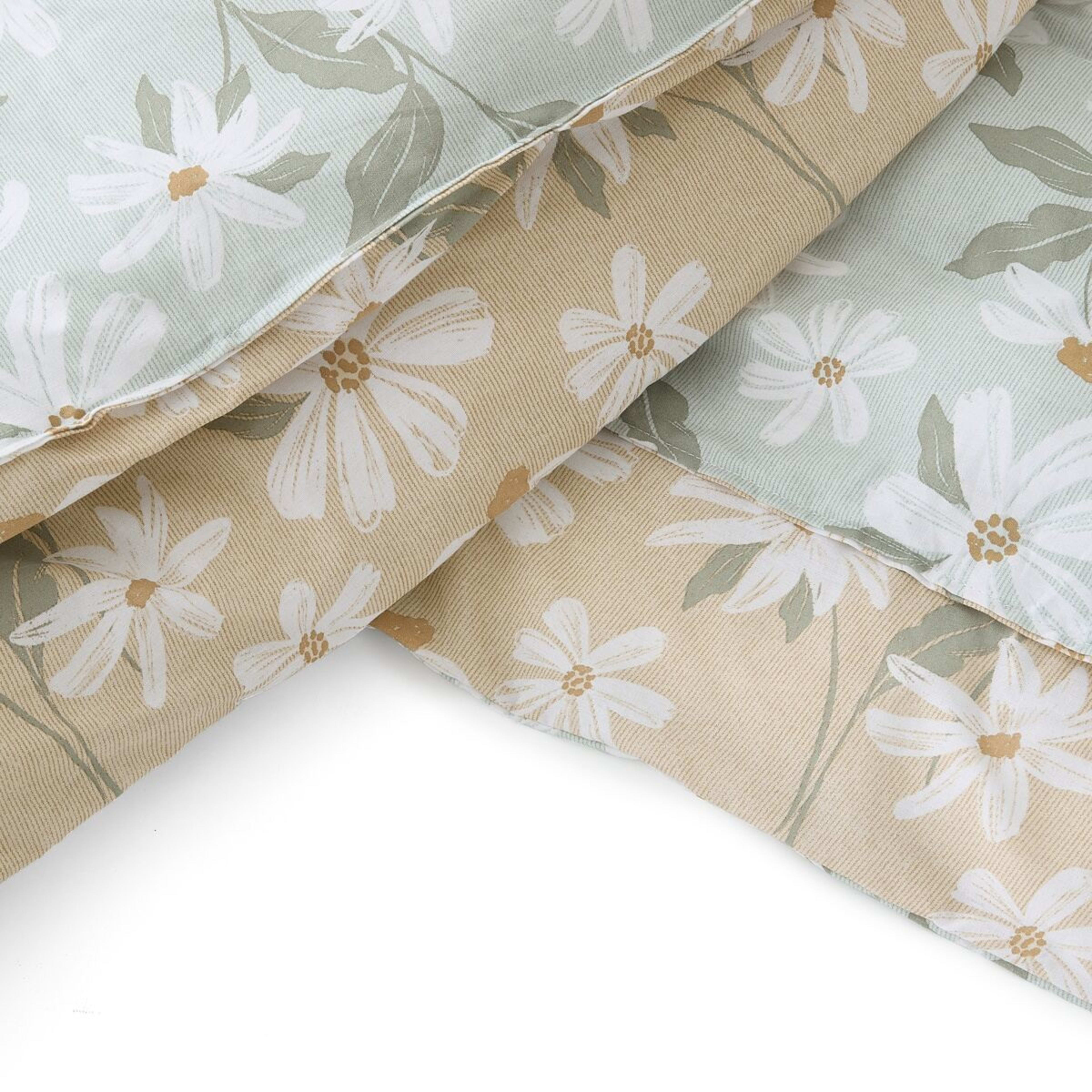 6 Talia Cotton Rich Reversible Comforter Set - Queen Bed, 6 of 7