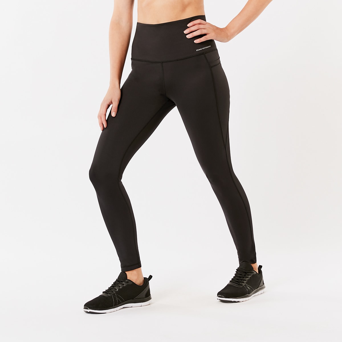 Active Womens Ultra High Rise Full Length Studio Leggings Kmart NZ