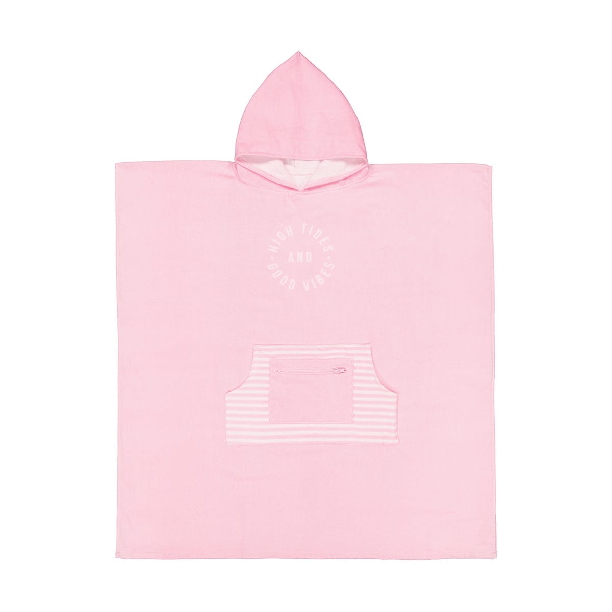 Cotton Velour Surf Hooded Beach Towel Pink Kmart