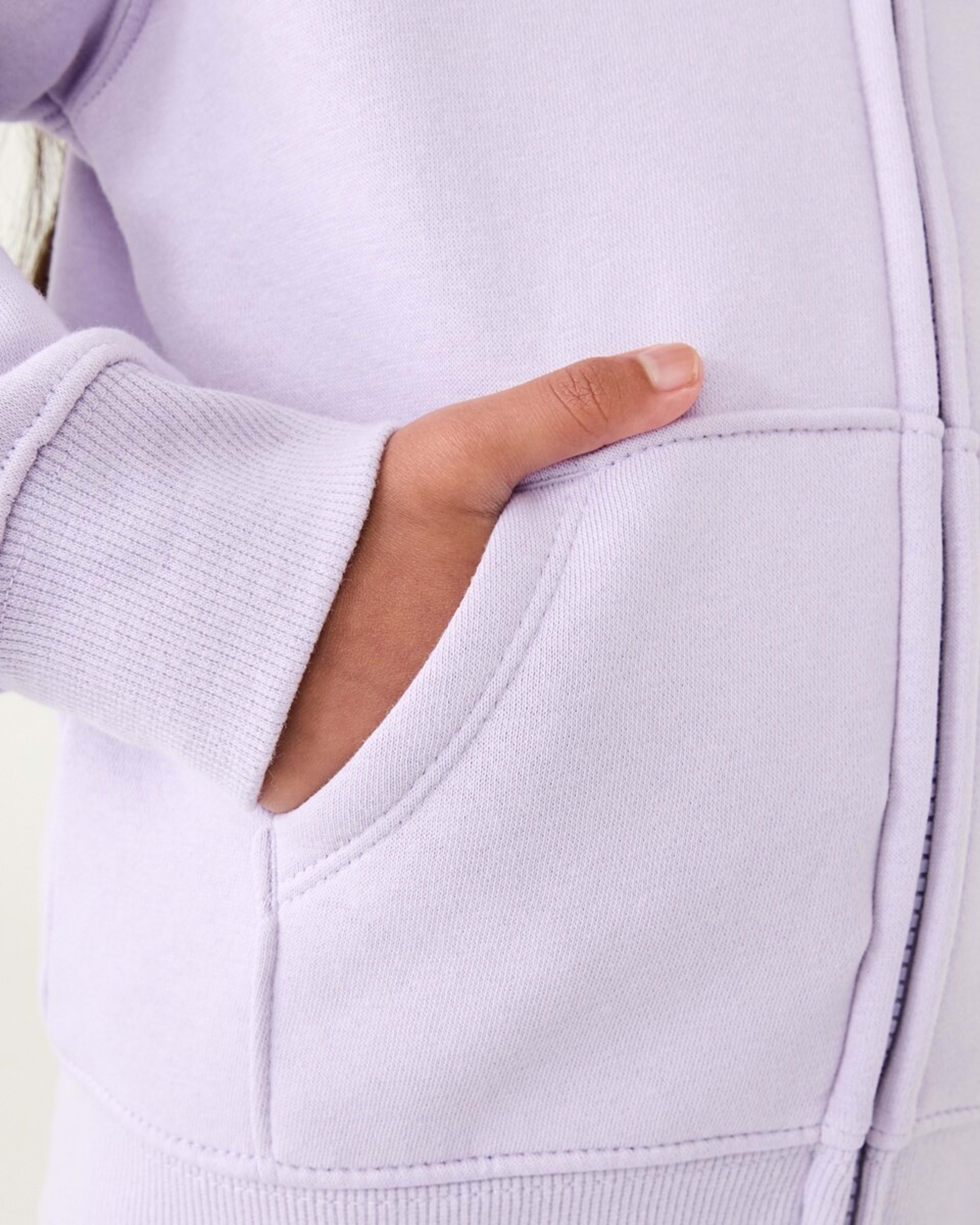 6 Zip Through Hoodie Pst Purple, 6 of 10