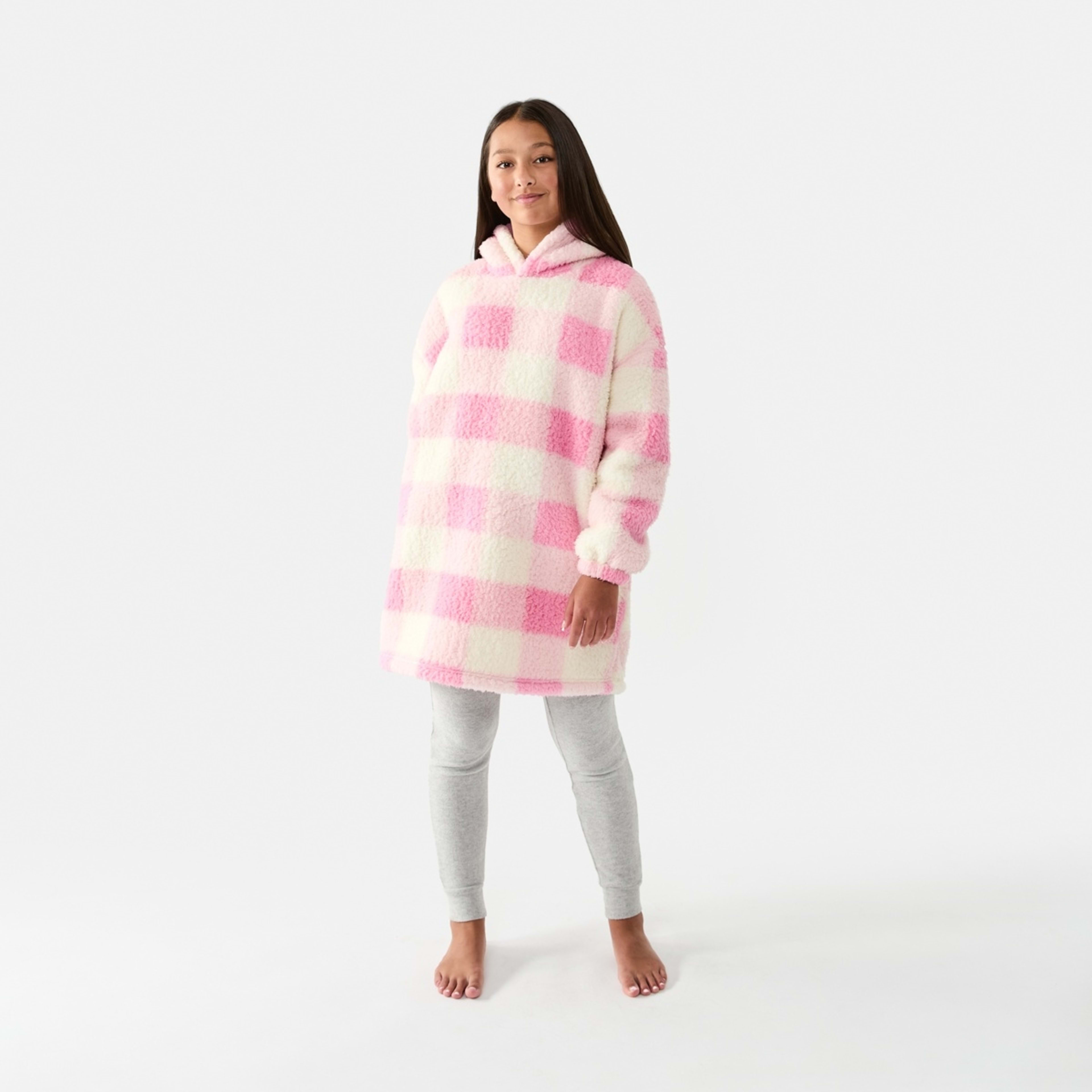 1 Pull Over Gown Pink Check, 1 of 10