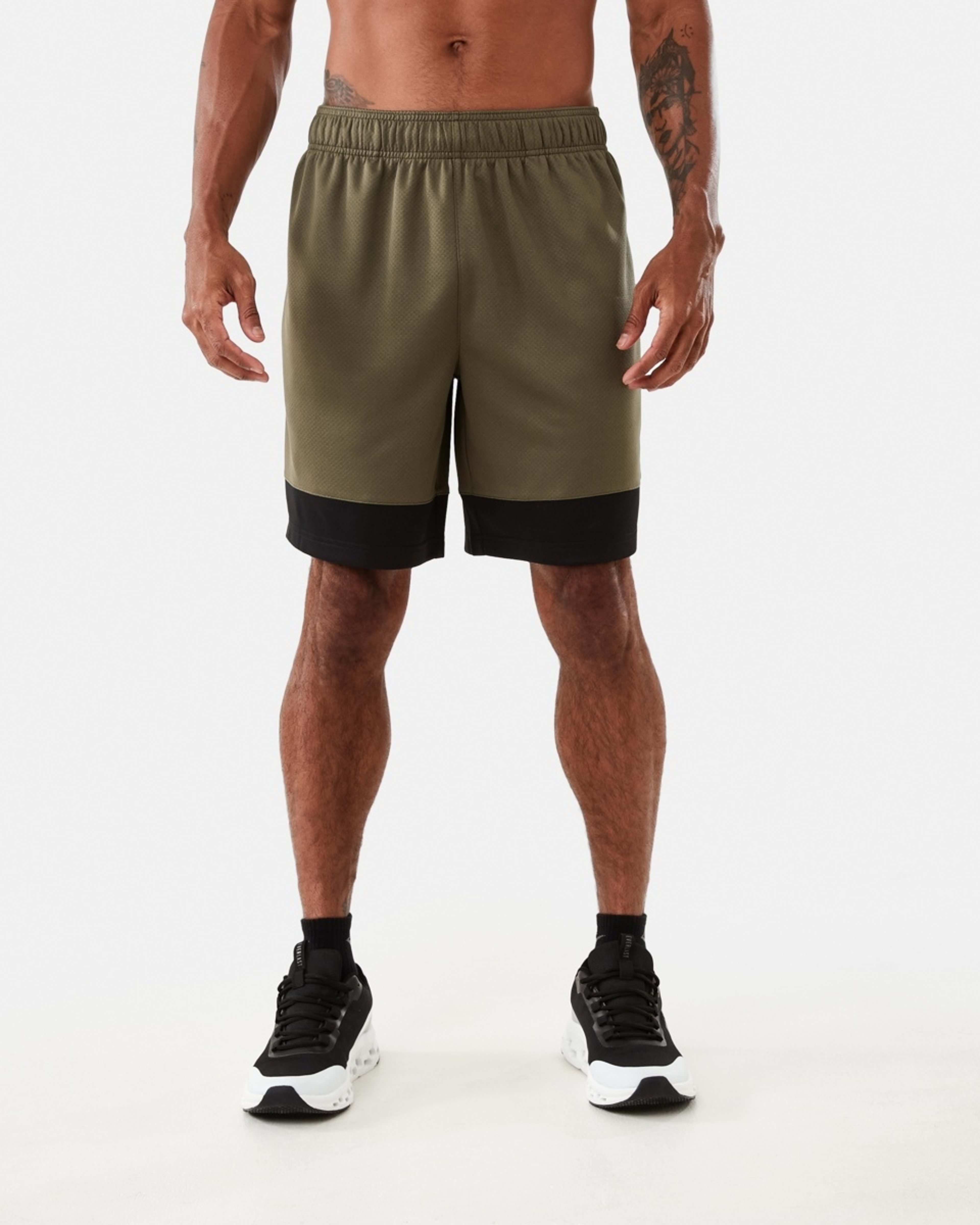 7 Everlast Mens Mesh Panelled Shorts EVER KHAKI, 7 of 7