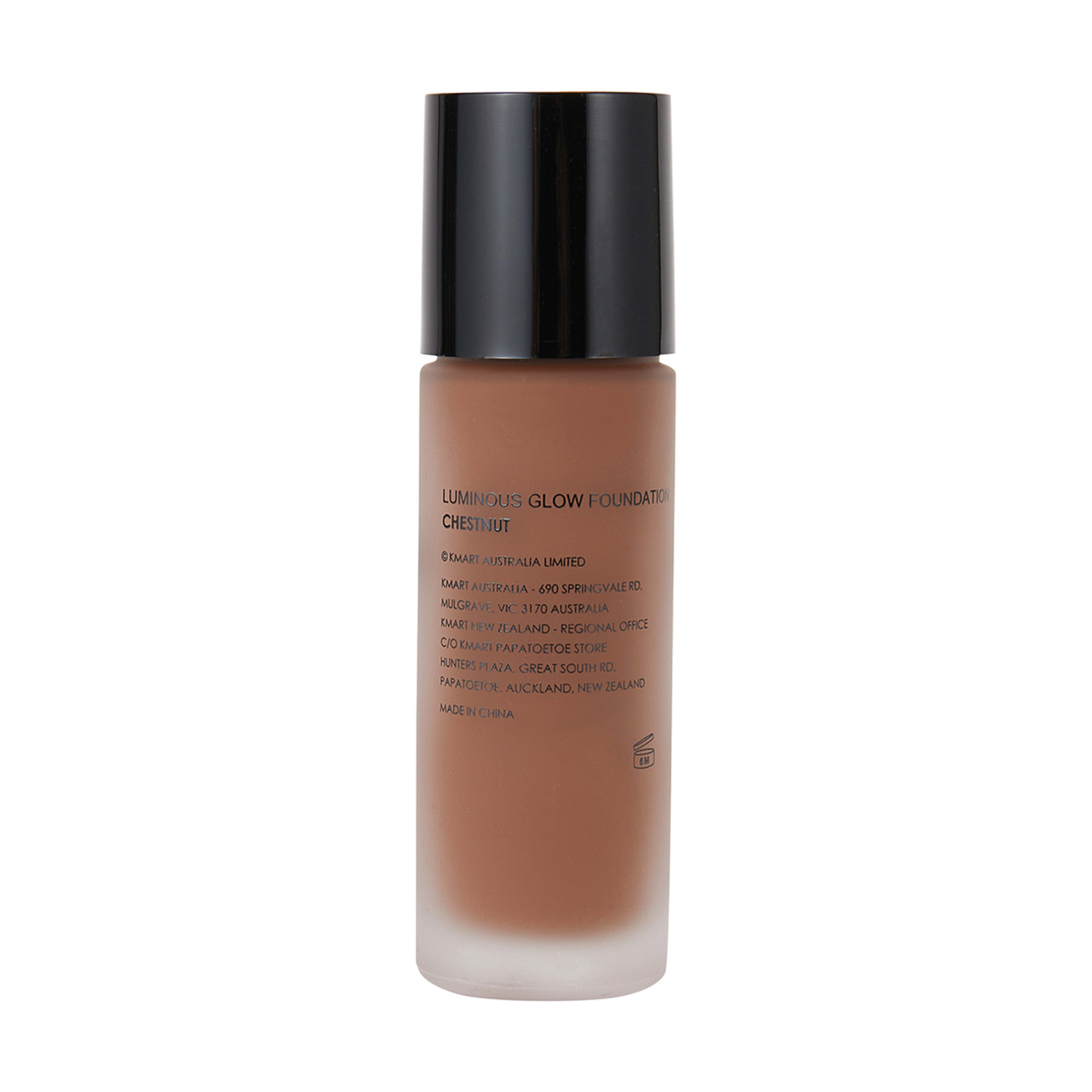 OXX Cosmetics Luminous Glow Foundation - Chestnut - Kmart