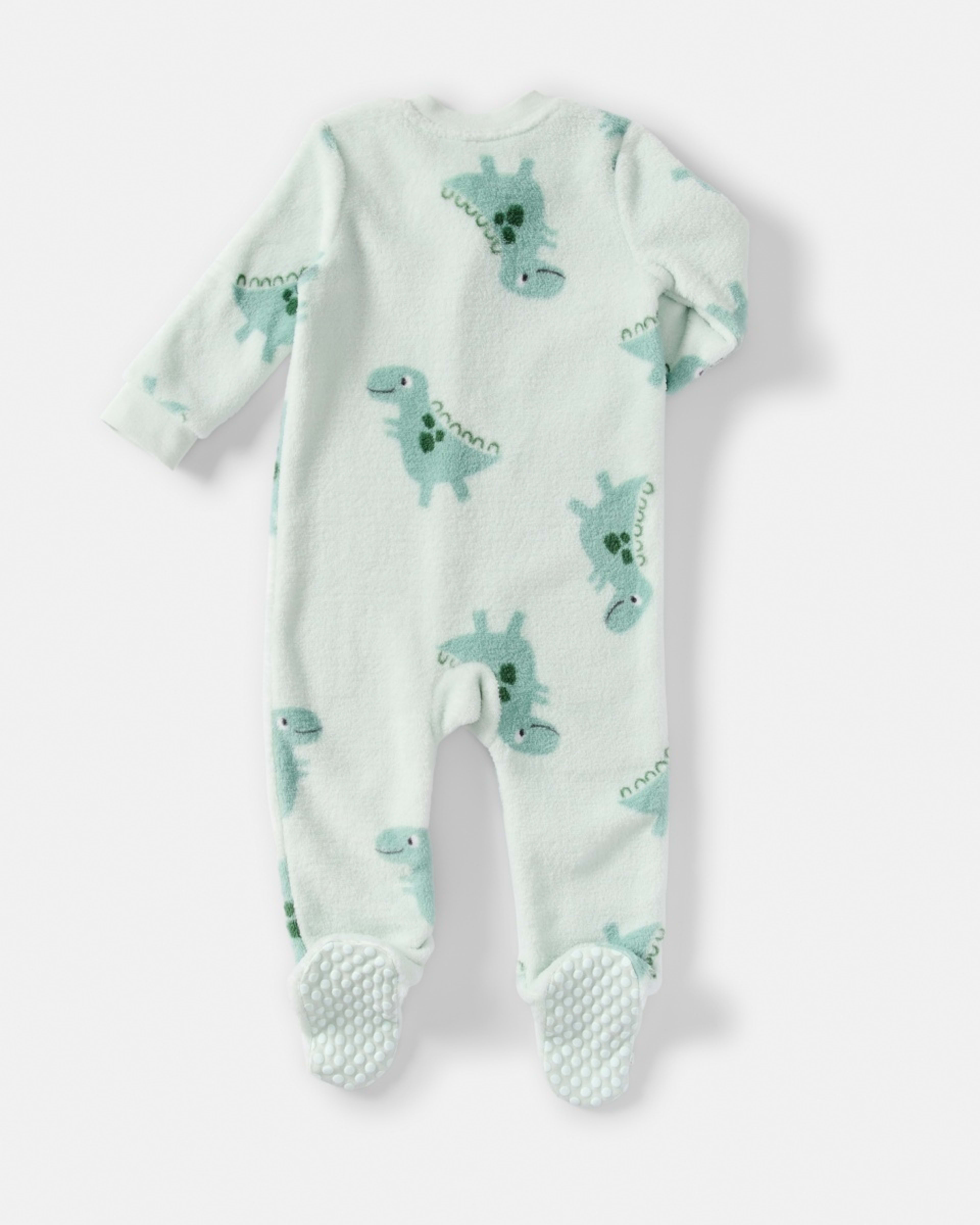 2 Fluffy Pramsuit Blue Dino, 2 of 4