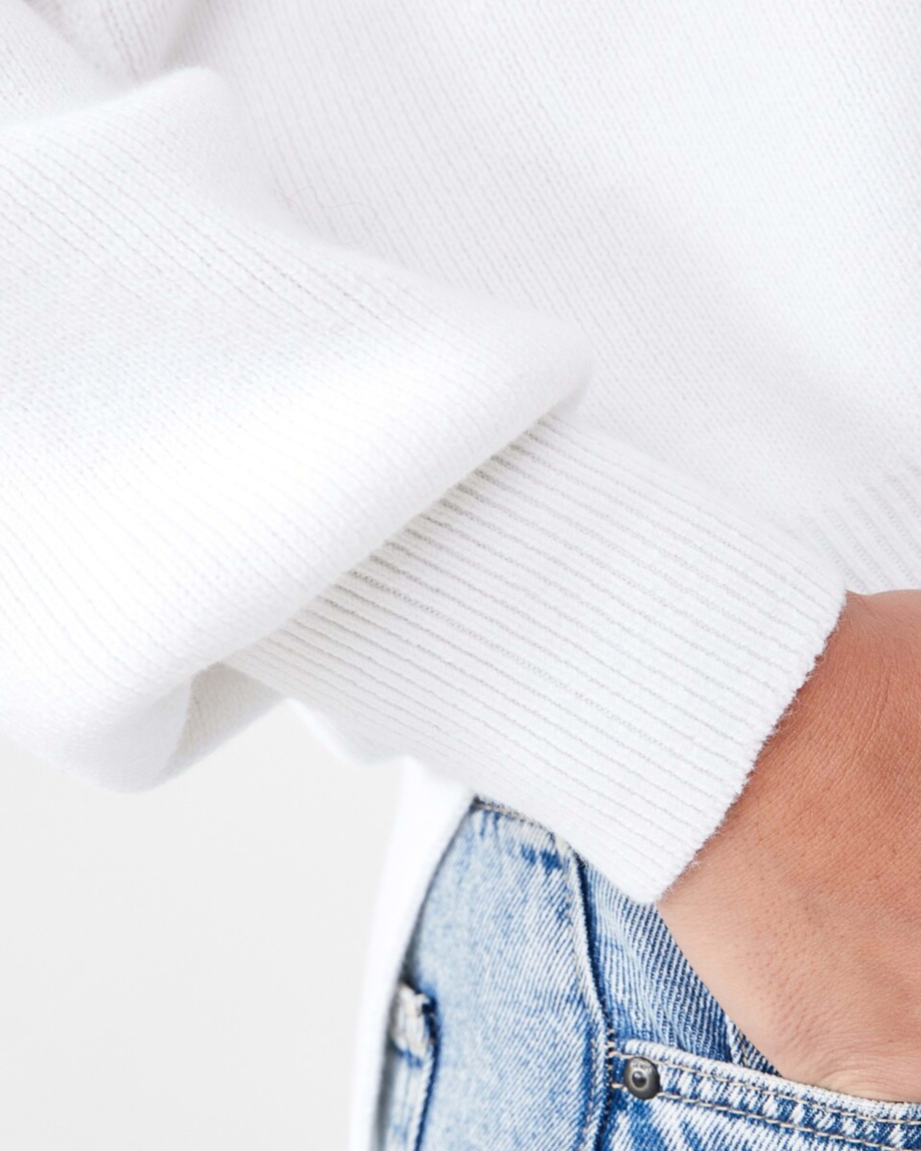 6 Oversized Crew Neck Jumper WHITE, 6 of 7