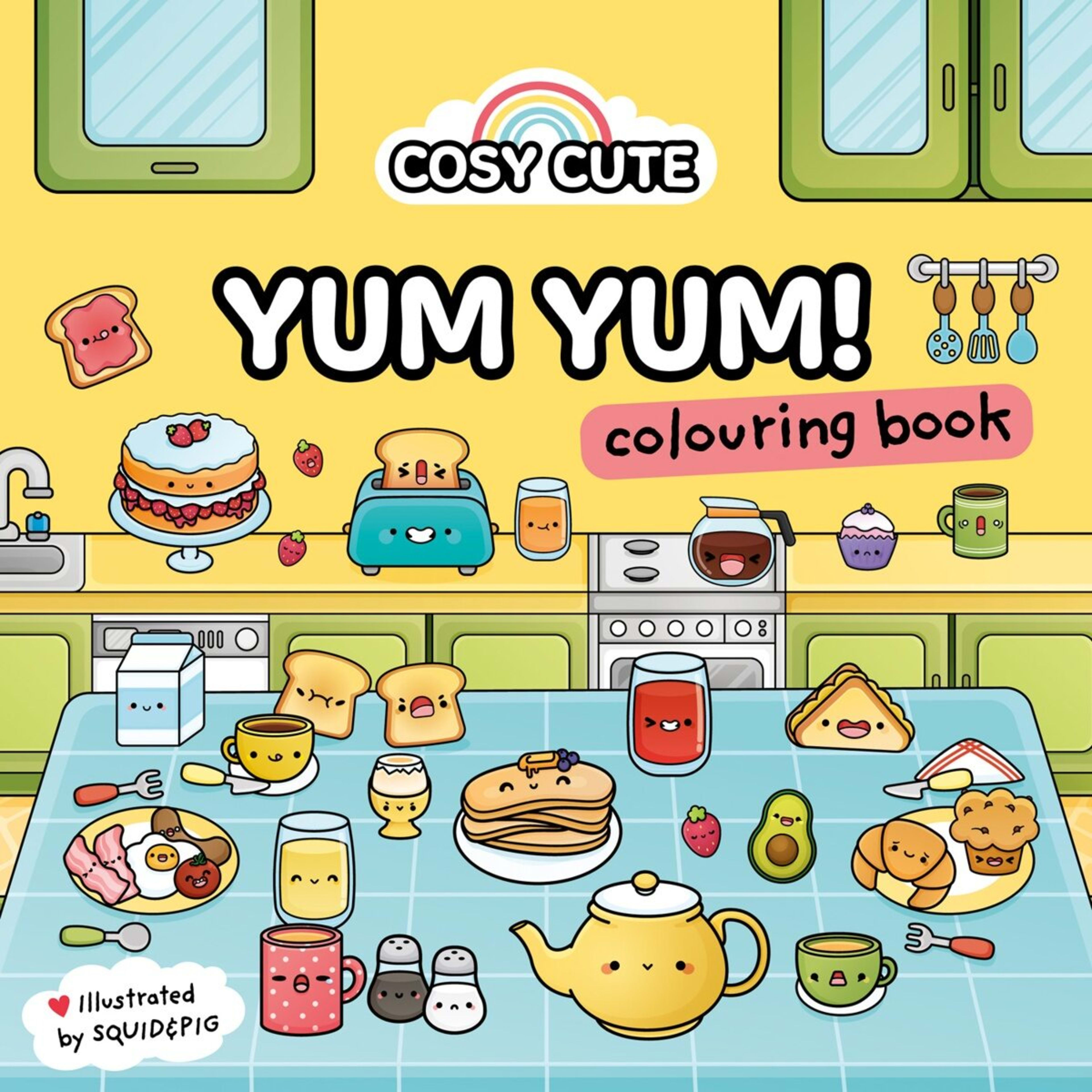 1 Cosy Cute: Yum Yum! Colouring Book