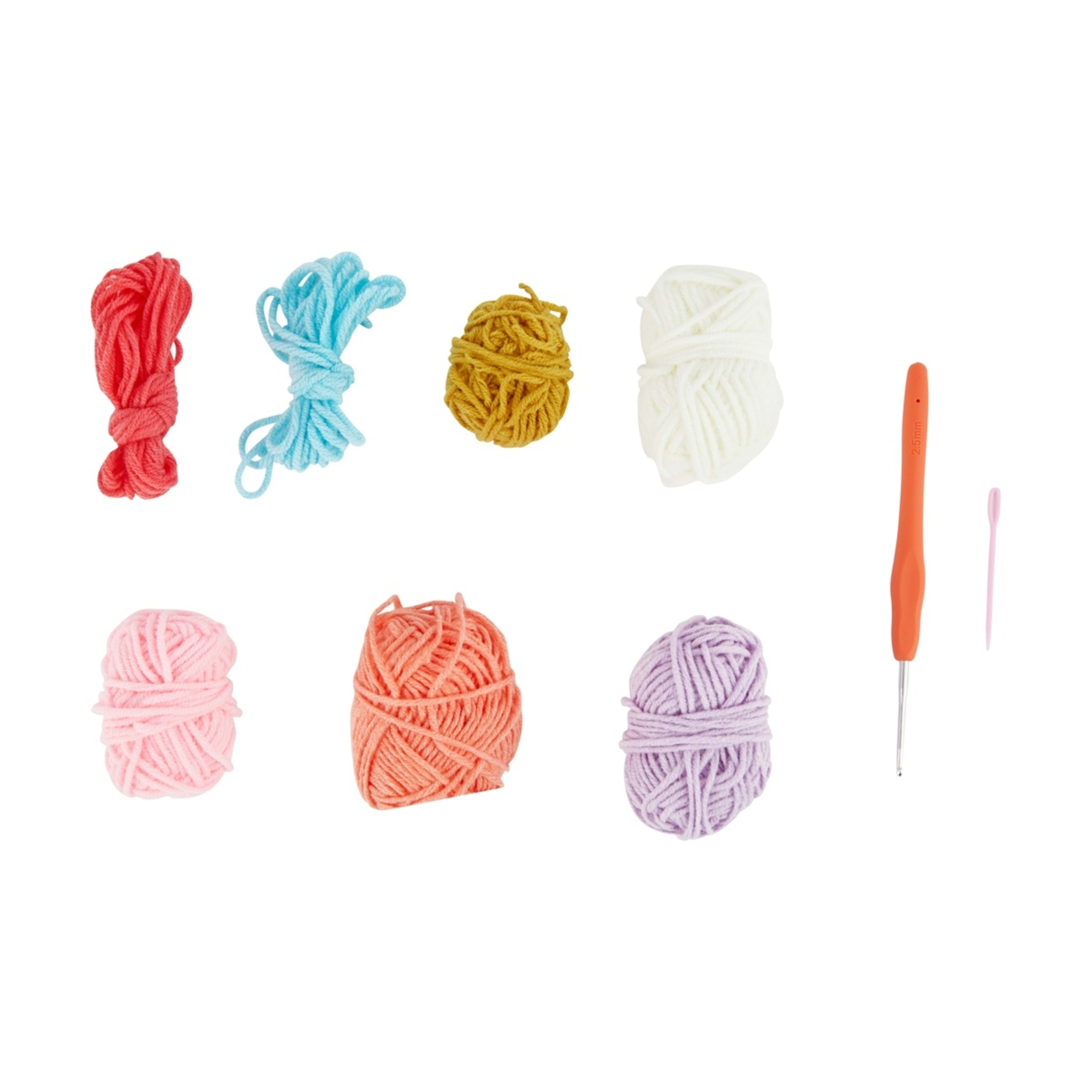 2 Crochet Granny Squares Craft Kit, 2 of 4