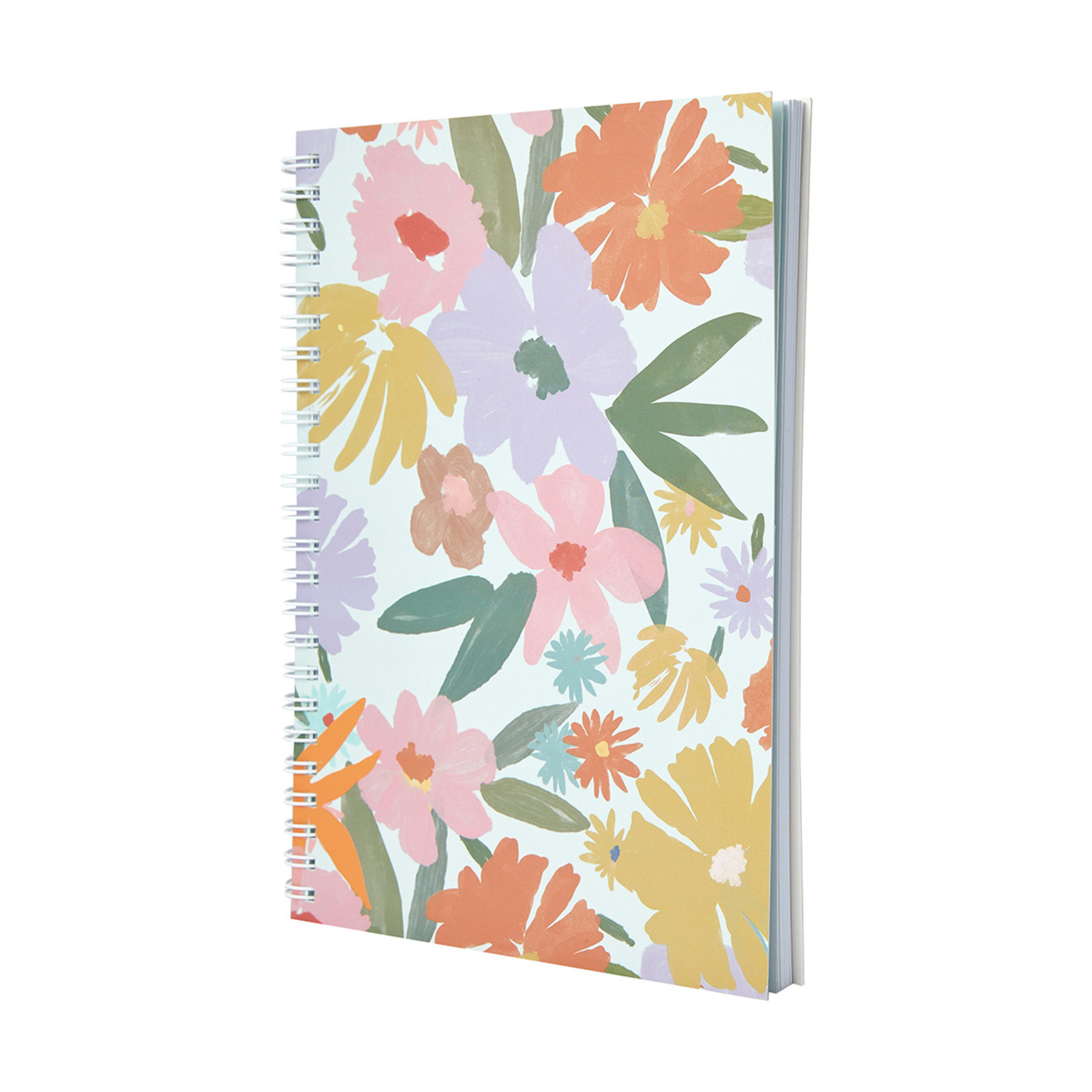 A5 Spiral Notebook Floral Kmart