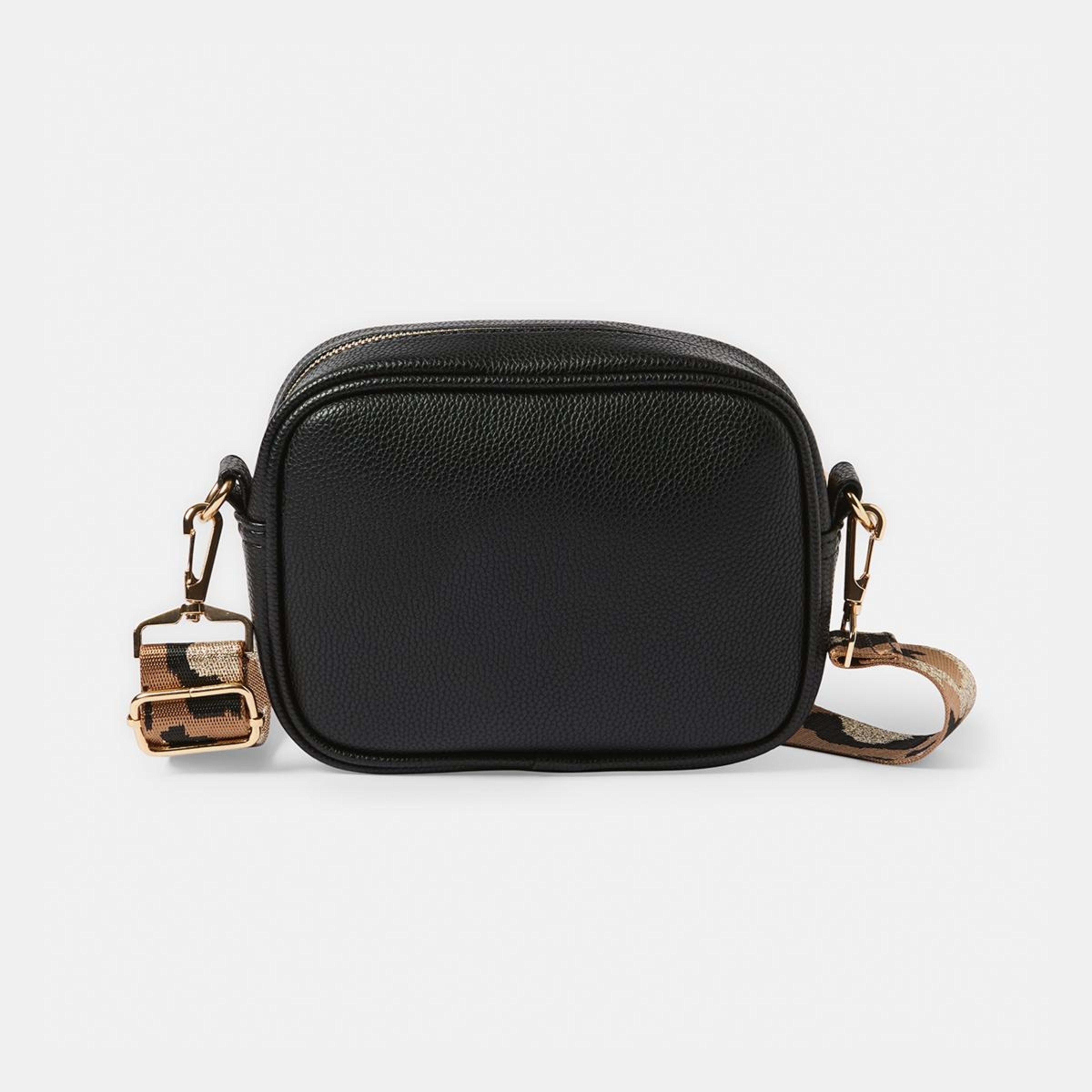 1 Statement Strap Crossbody Bag Black, 1 of 5