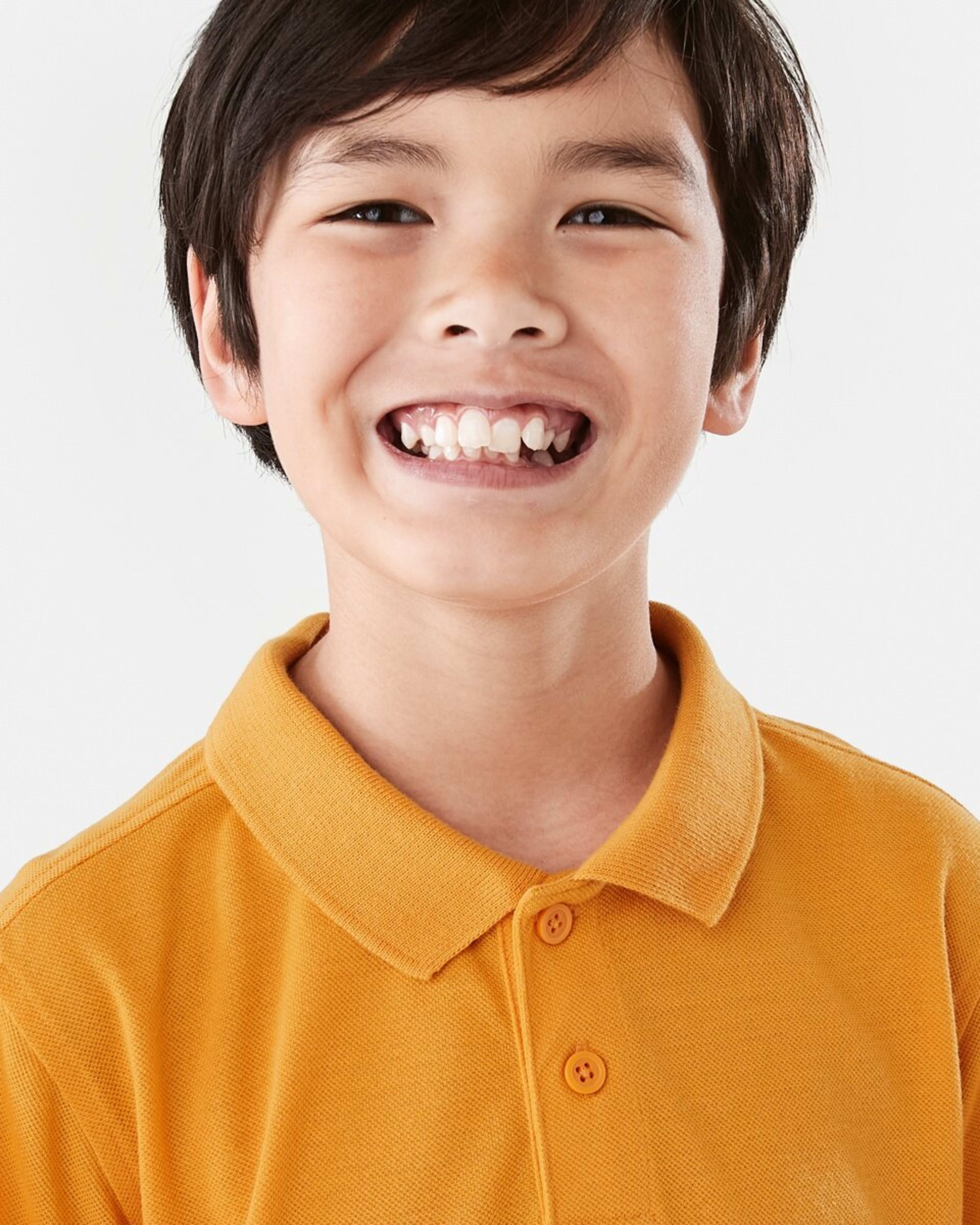 3 School Polo T-shirt Gold, 3 of 8