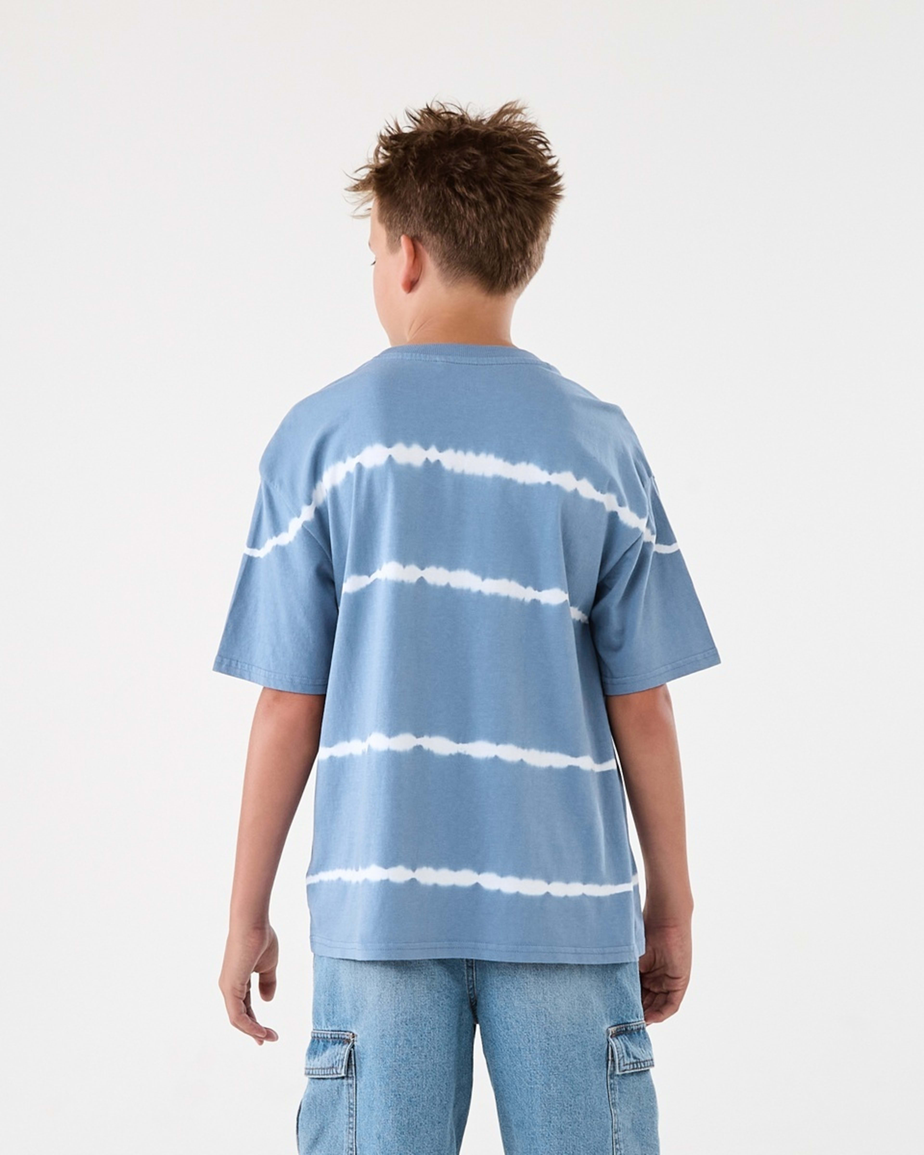 2 Short Sleeve Oversized Graphic T-shirt Steel Blue, 2 of 8