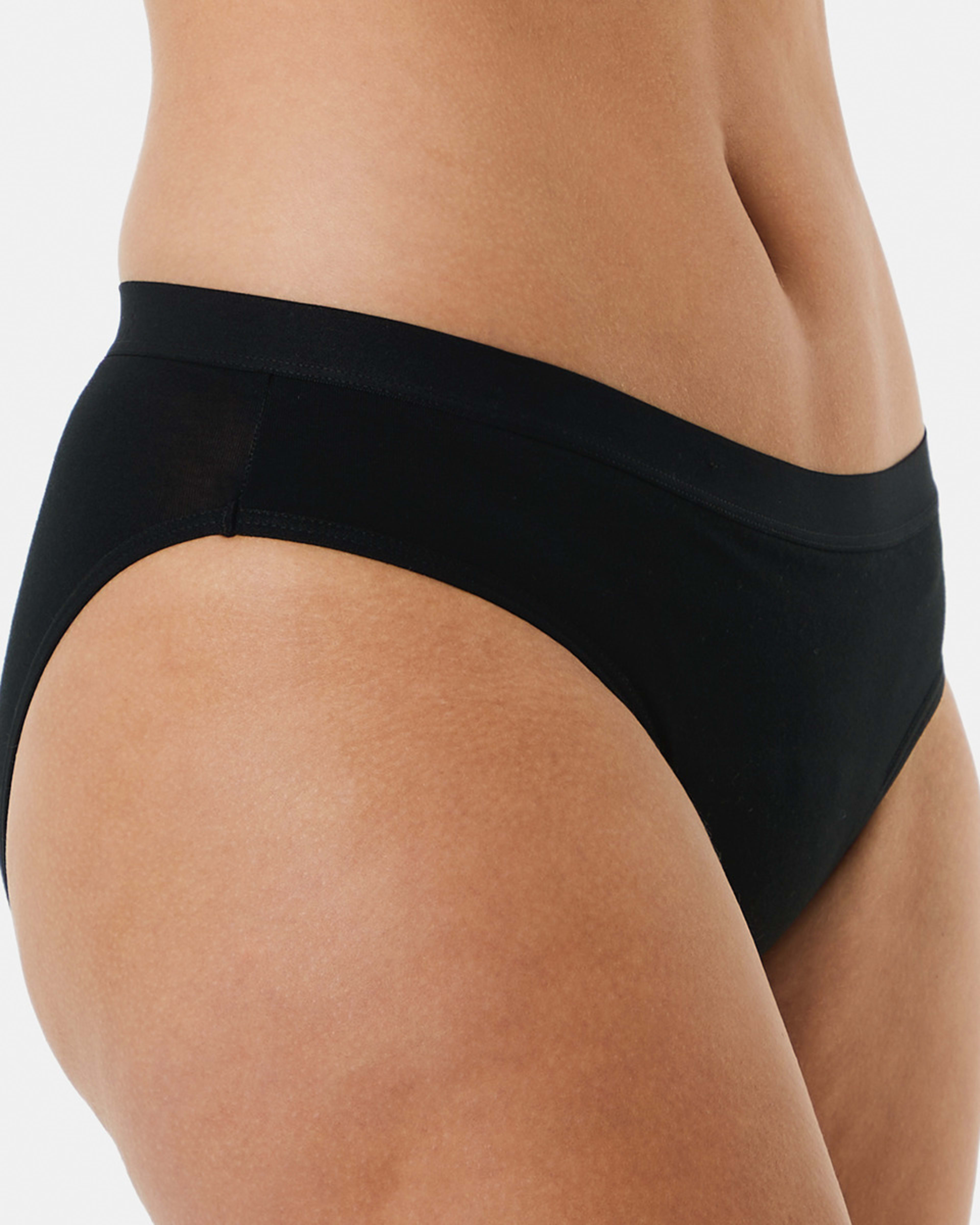 2 Period Bikini Briefs - Moderate Flow Black, 2 of 5