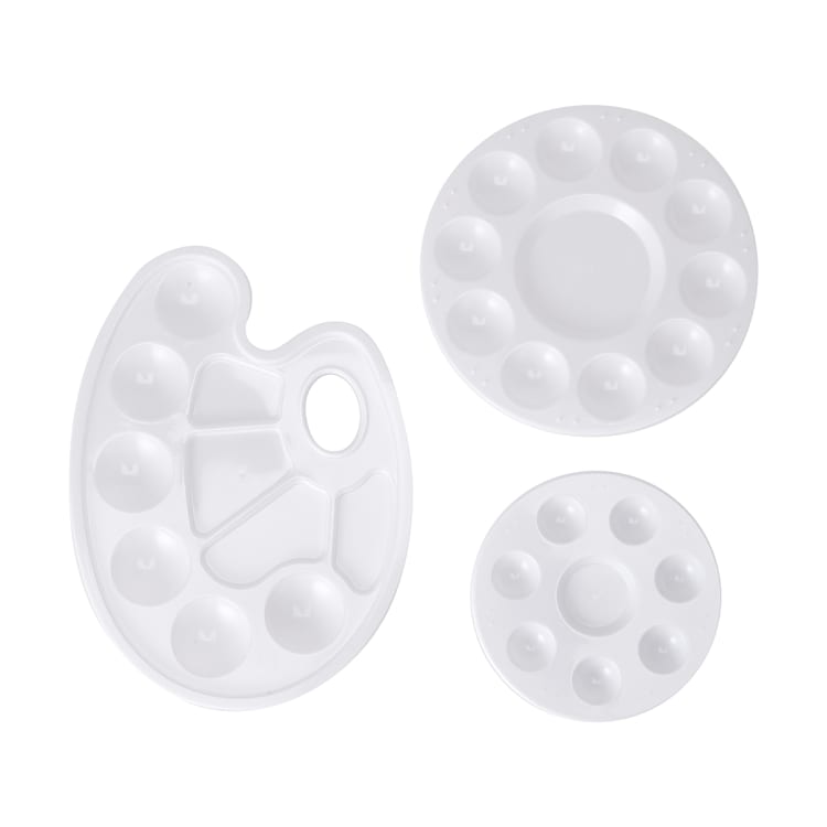 3 Pack Paint Palette Set Kmart