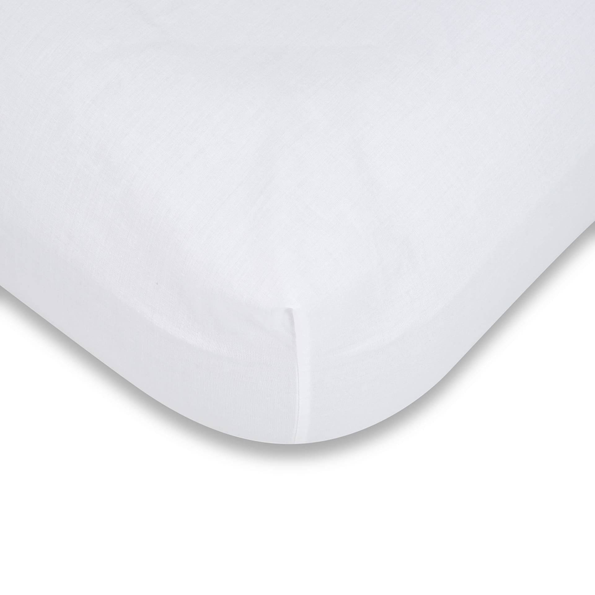 180 Thread Count Fitted Sheet Queen Bed, White Kmart NZ
