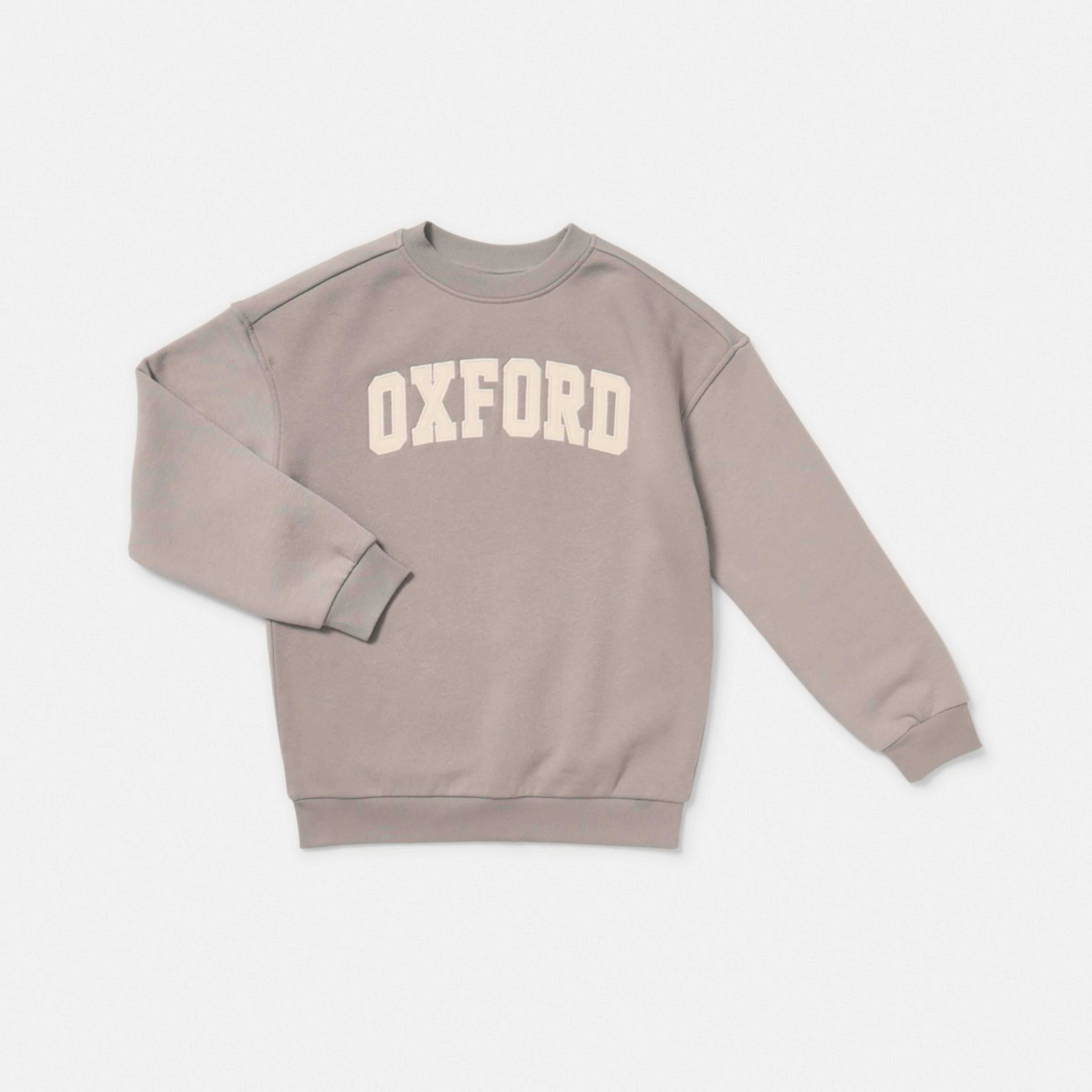 7 Oversized Graphic Crew Neck Sweatshirt Oxford Varsity Moon Rocks, 7 of 8