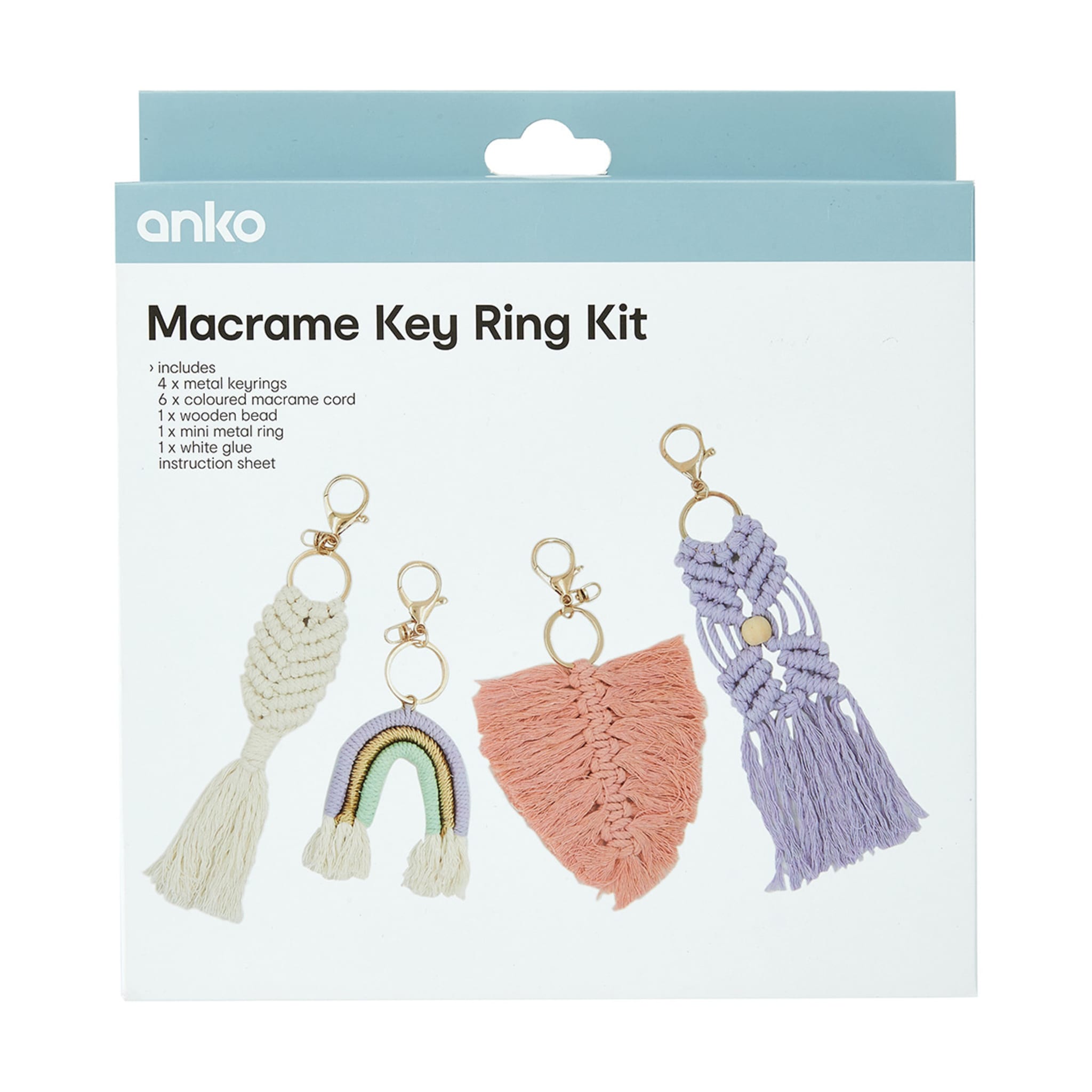 Macrame Key Ring Kit Kmart