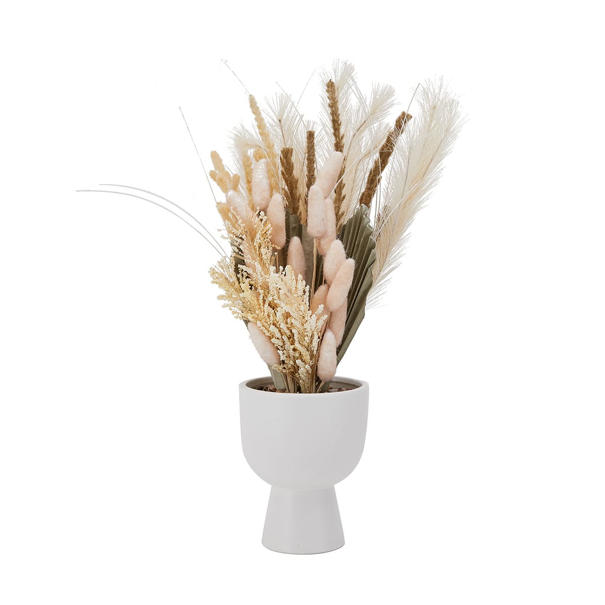 Artificial Bleached Greenery in Vase Kmart