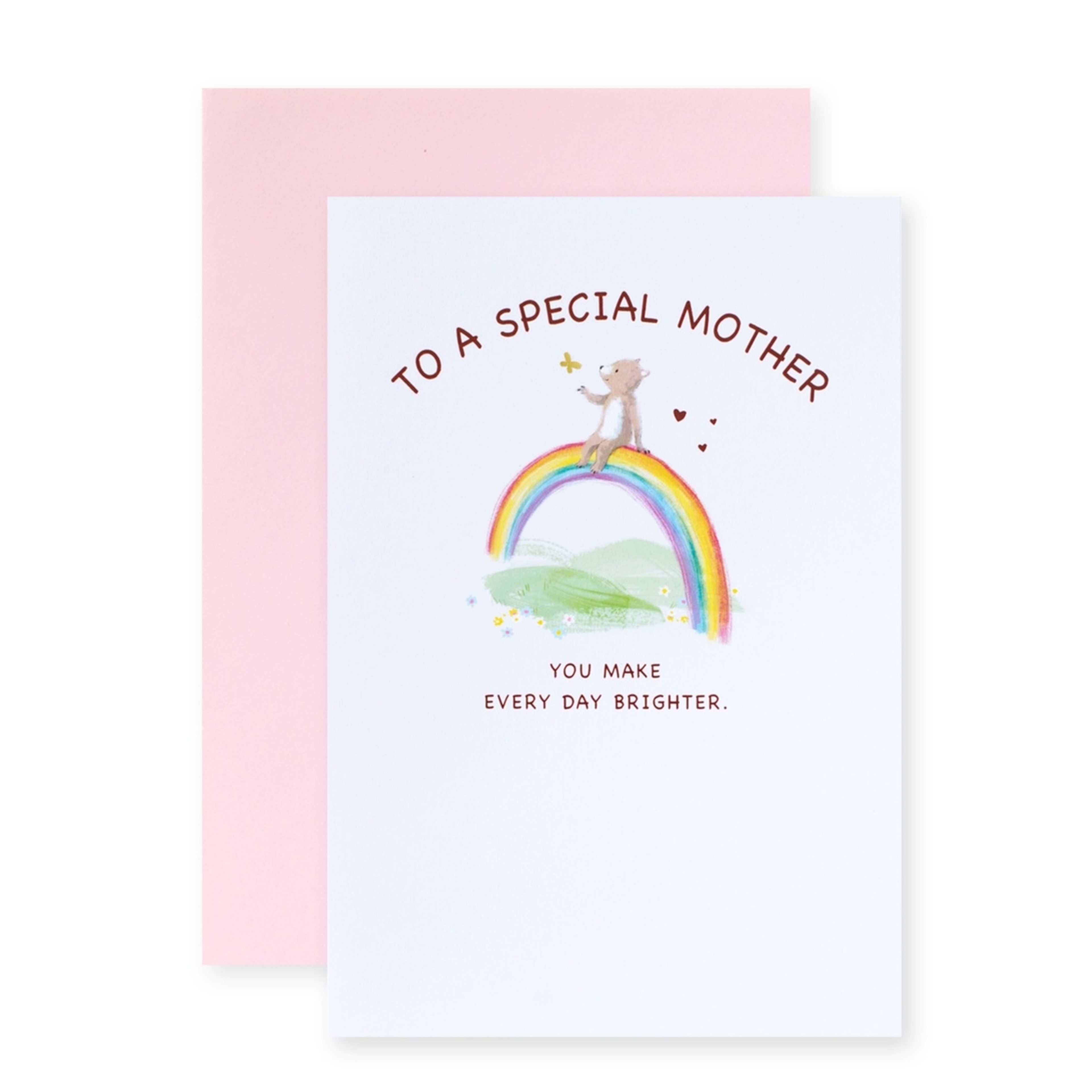 1 Hallmark Mother's Day Card - To a Special Mother. You Make Every Day Brighter