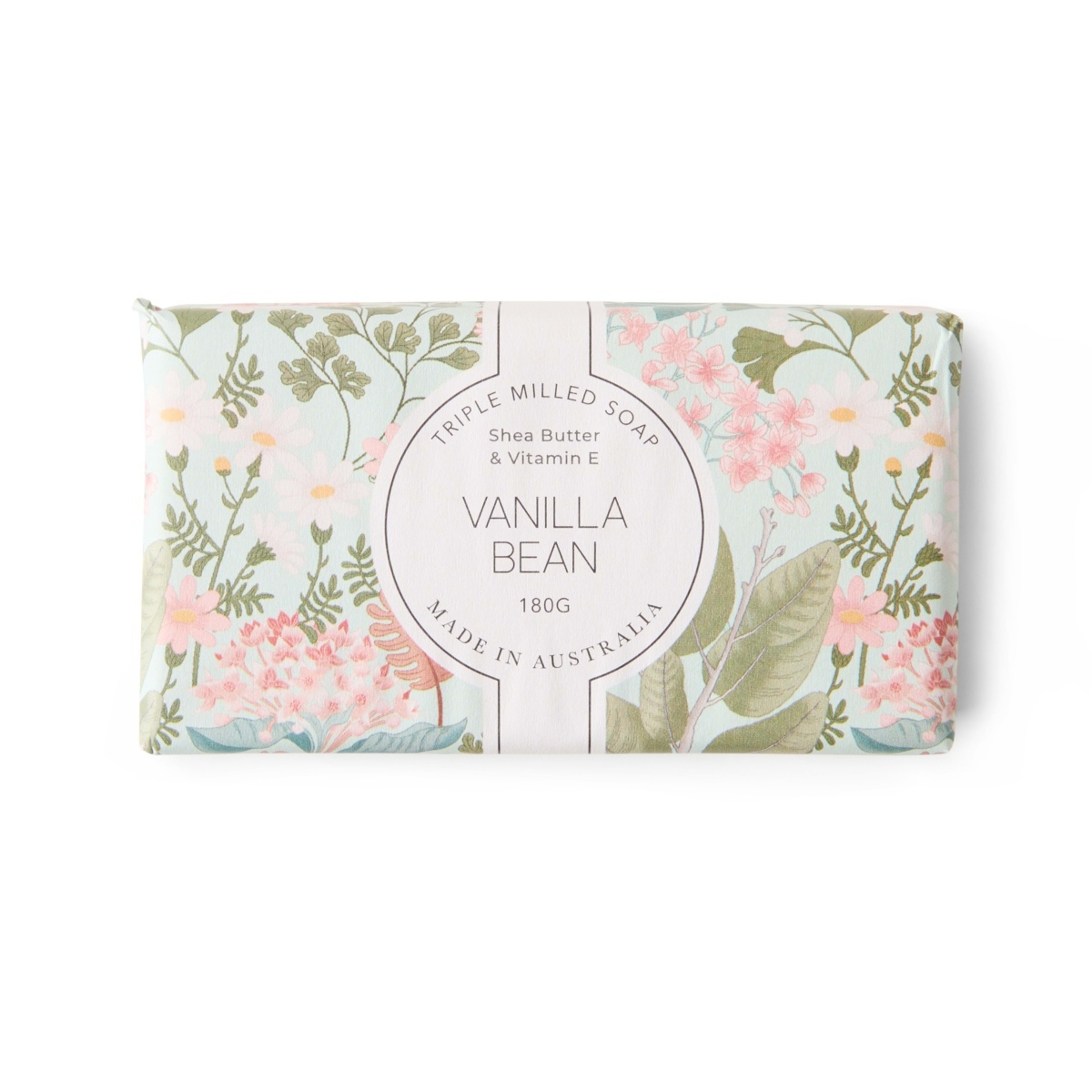 1 Vanilla Bean Triple Milled Soap 180g - Shea Butter and Vitamin E