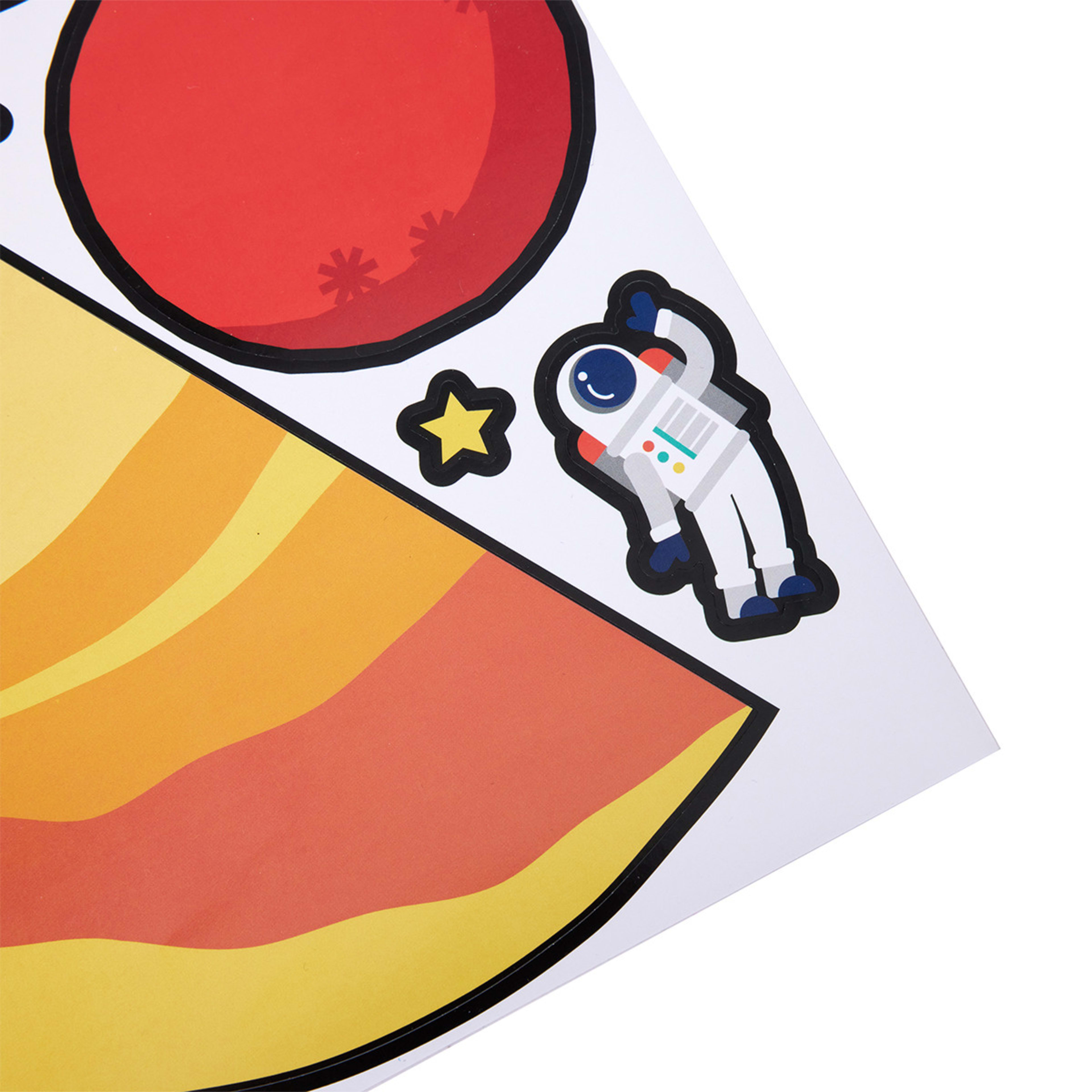 Learn About Our Solar System Giant Educational Poster and Stickers Kmart