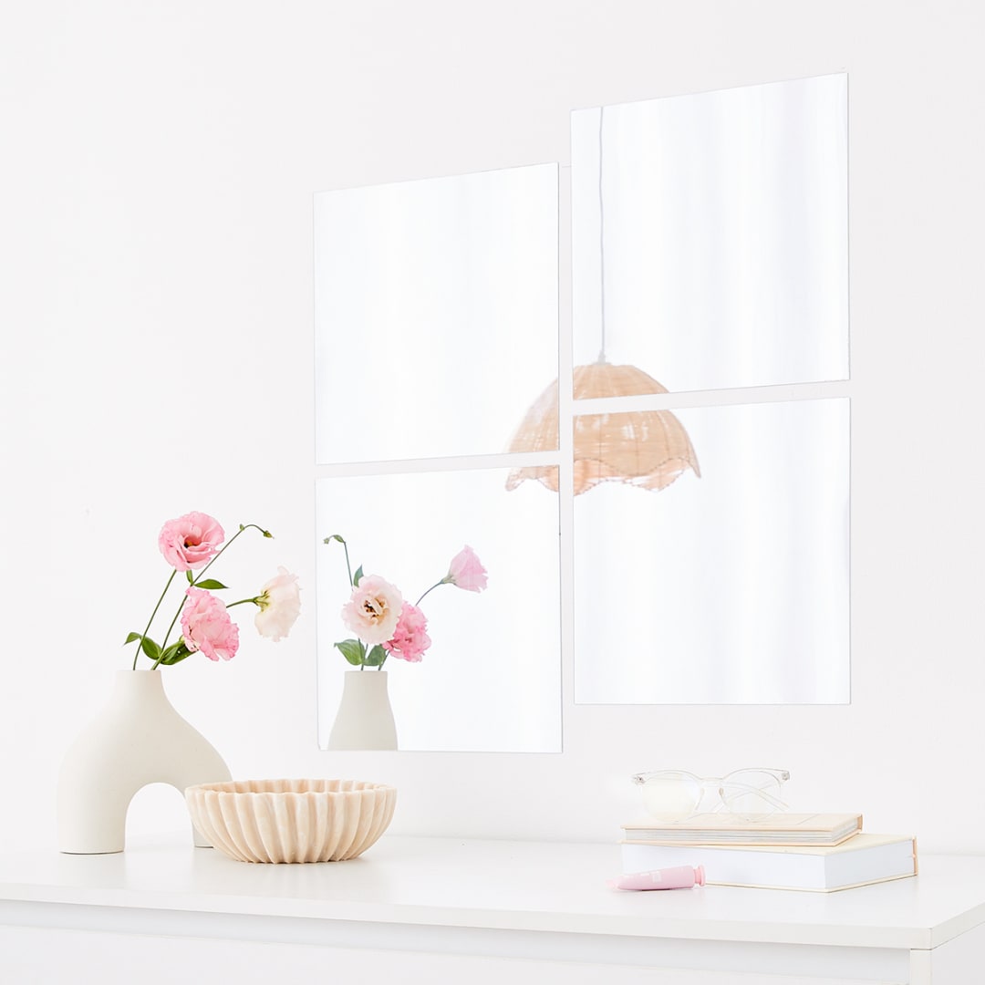 4 Pack Self Adhesive Mirrors Kmart