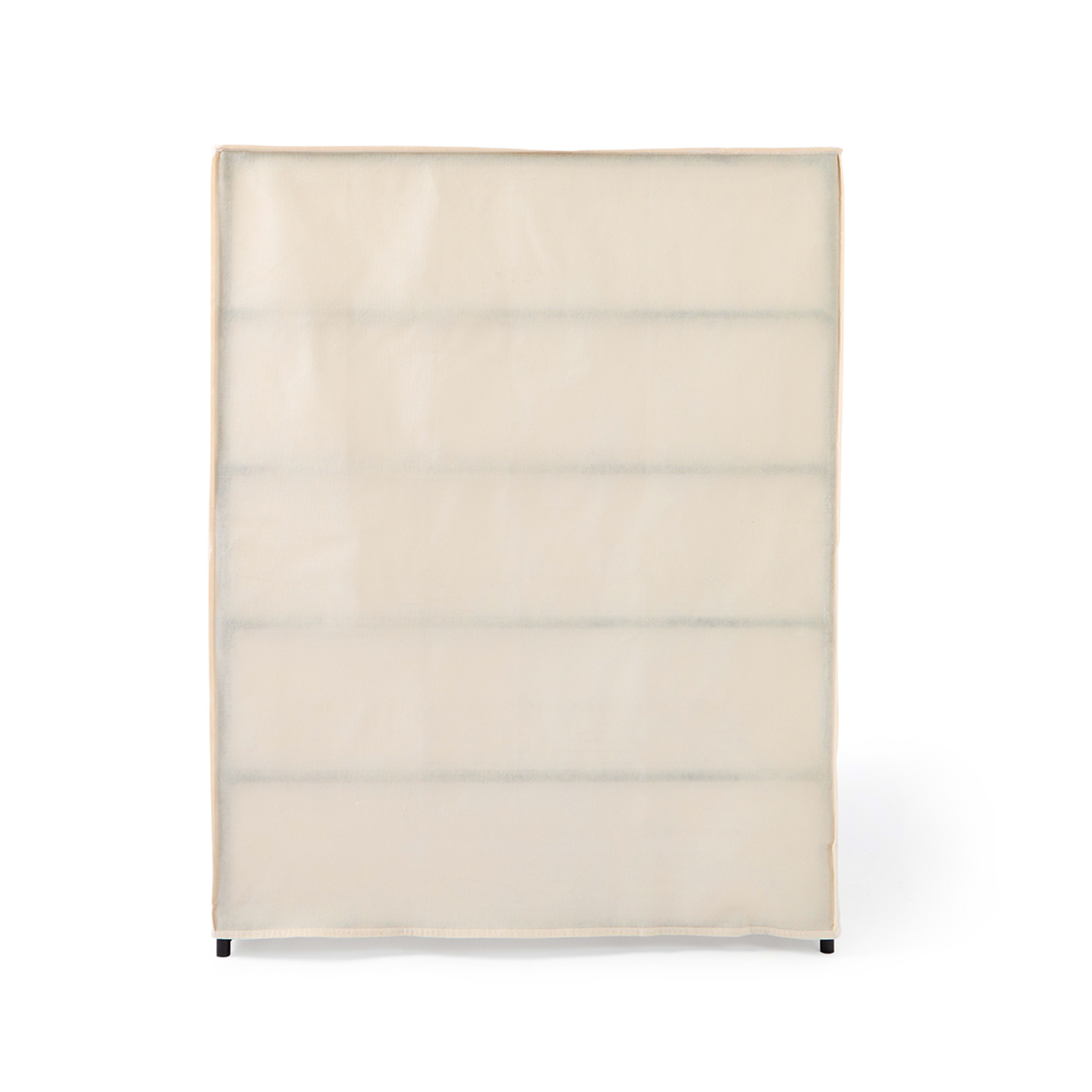 7 Linen Look Covered Shoe Rack, 7 of 10