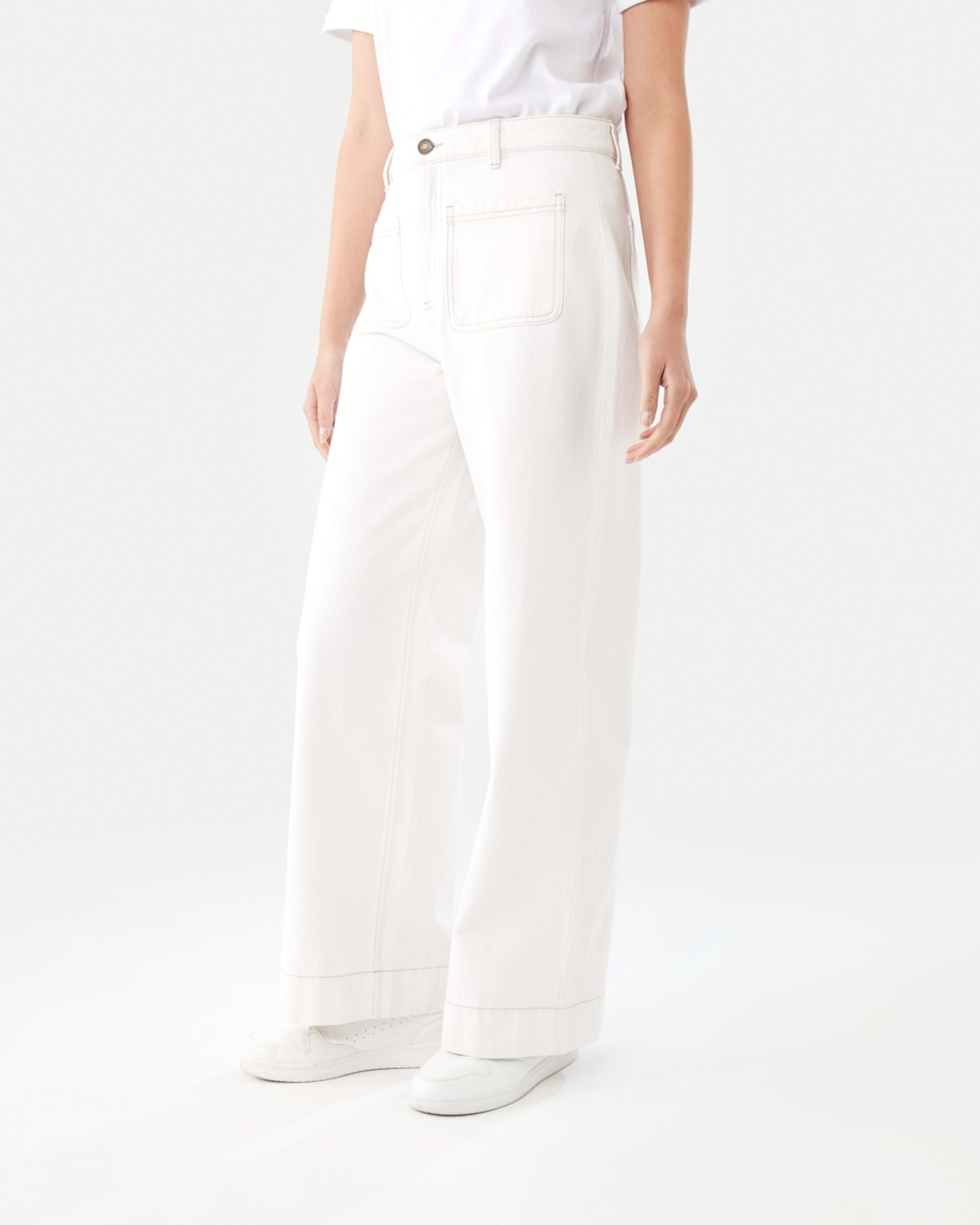 3 Wide Leg Pocket Jeans ECRU DENIM, 3 of 9