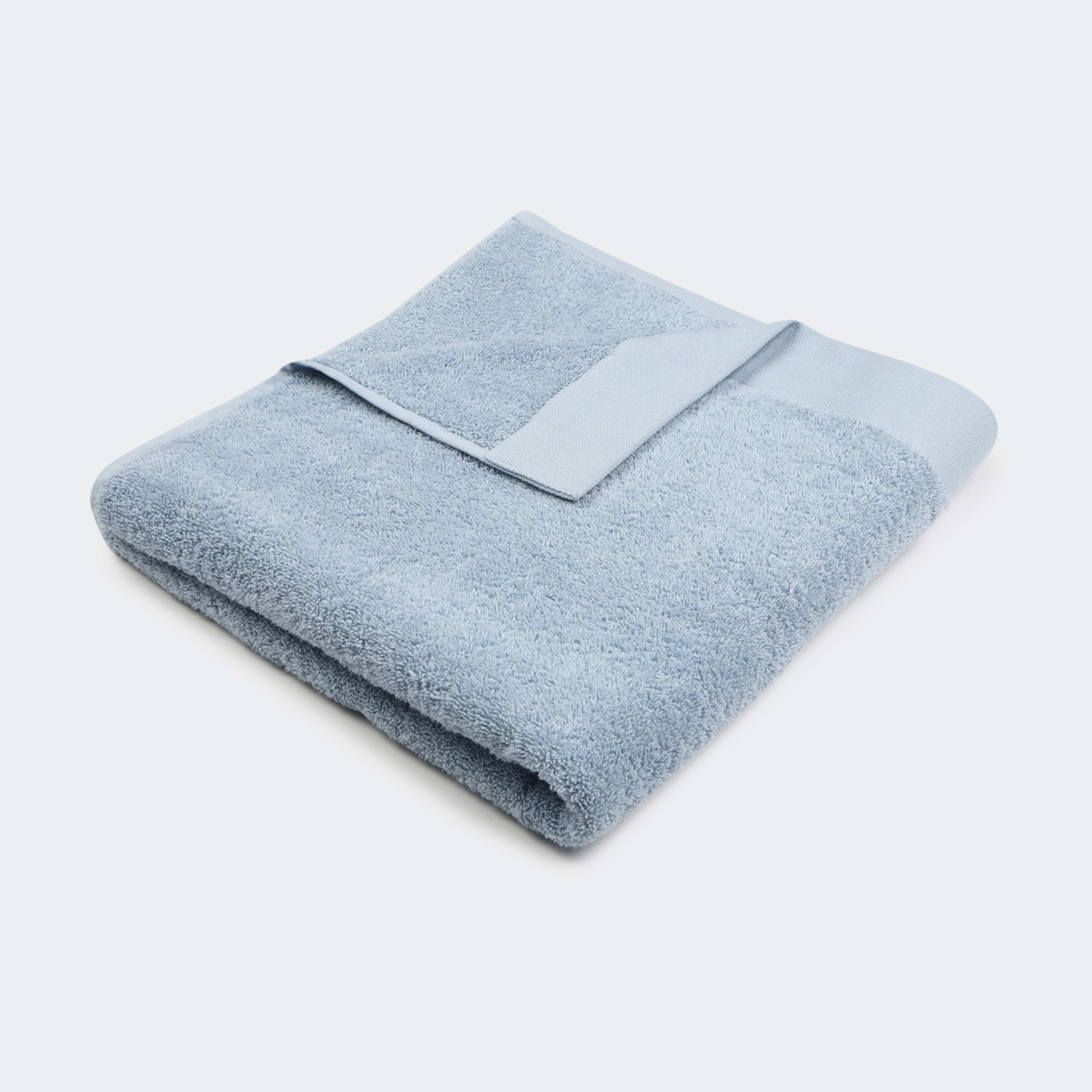 1 Malmo Cotton Bath Sheet - Blue, 1 of 5