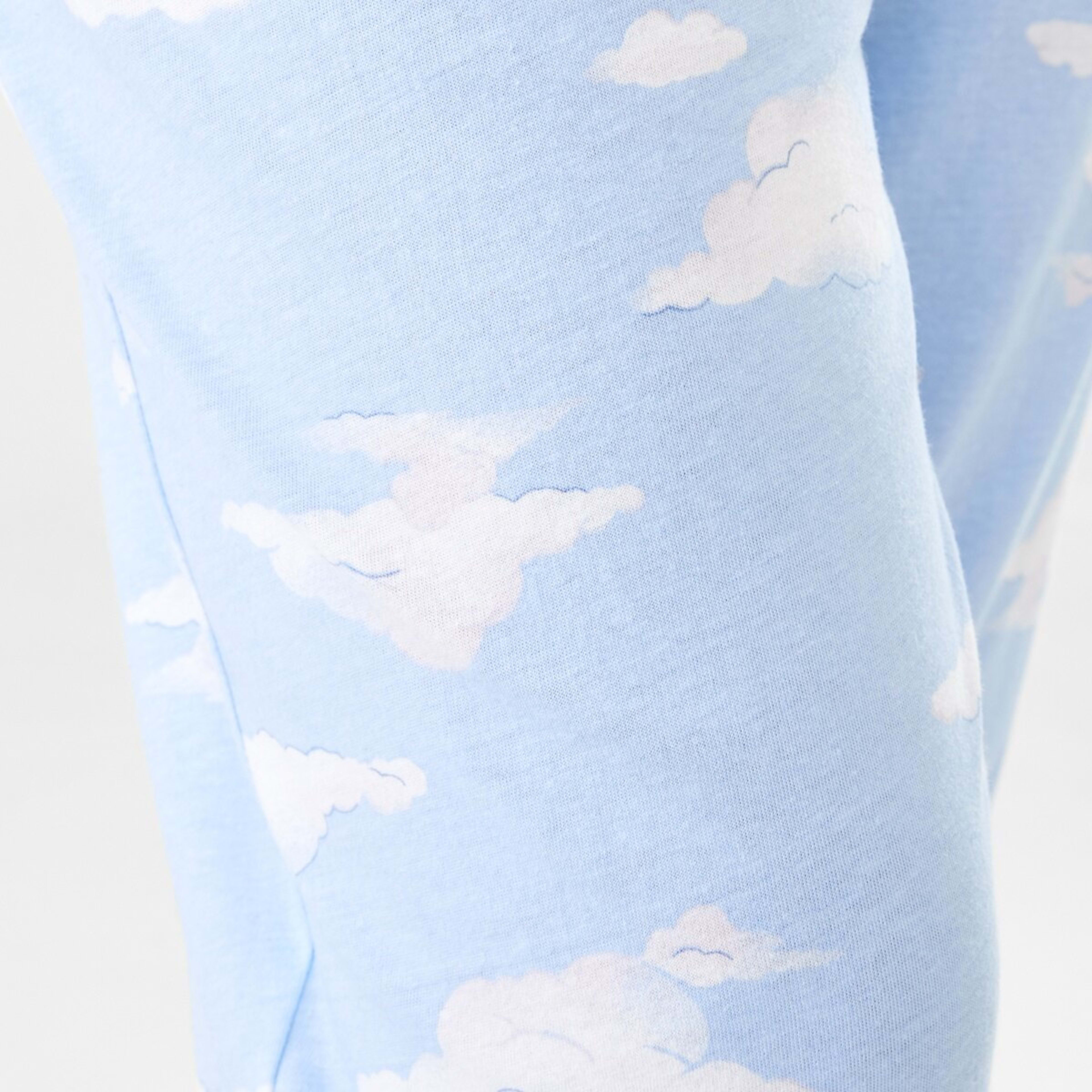 6 Printed Knit Cuffed Pants Cloud, 6 of 6