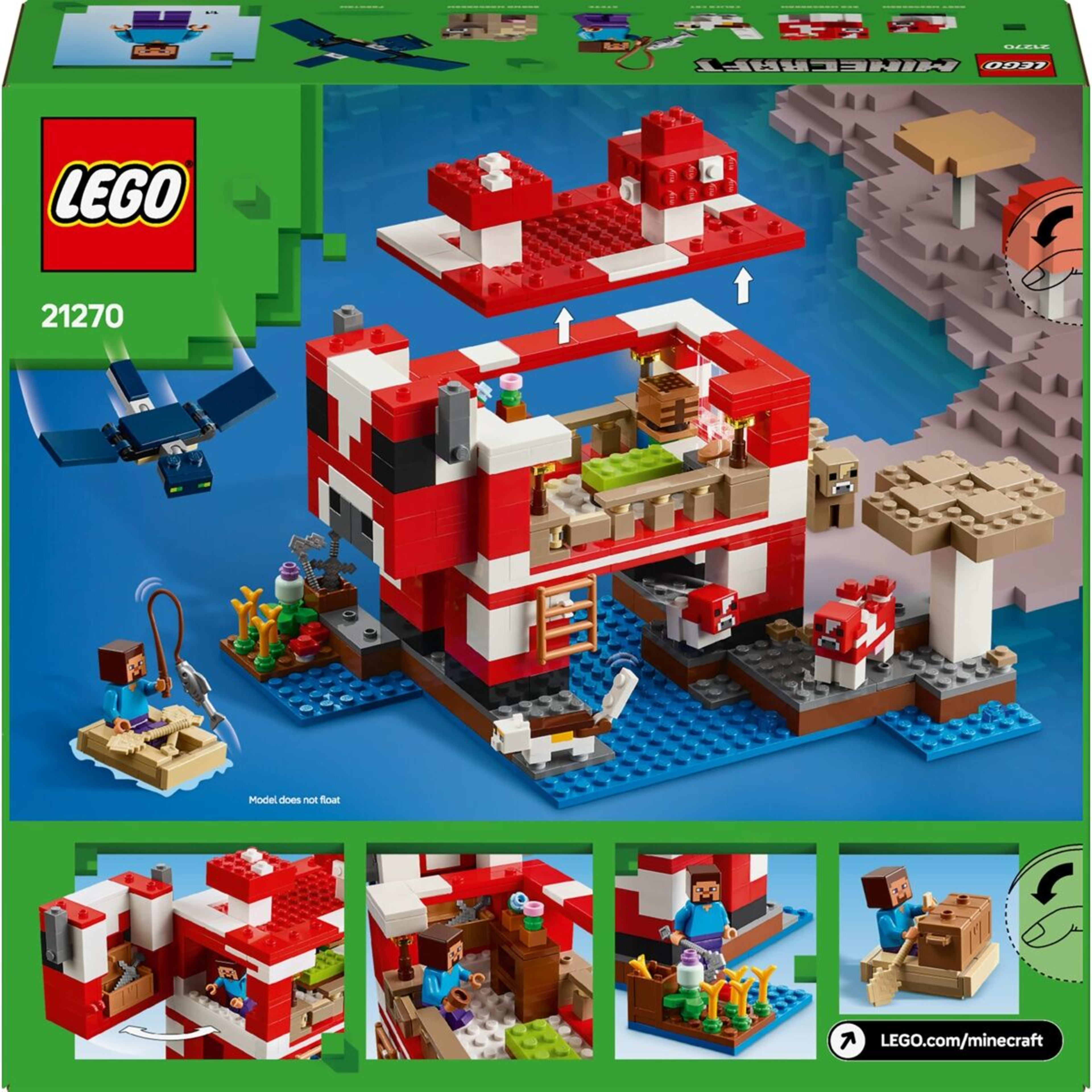 10 LEGO Minecraft The Mooshroom House 21270, 10 of 10