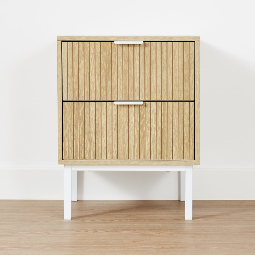 Isla 2 Drawer Bedside Table - Kmart