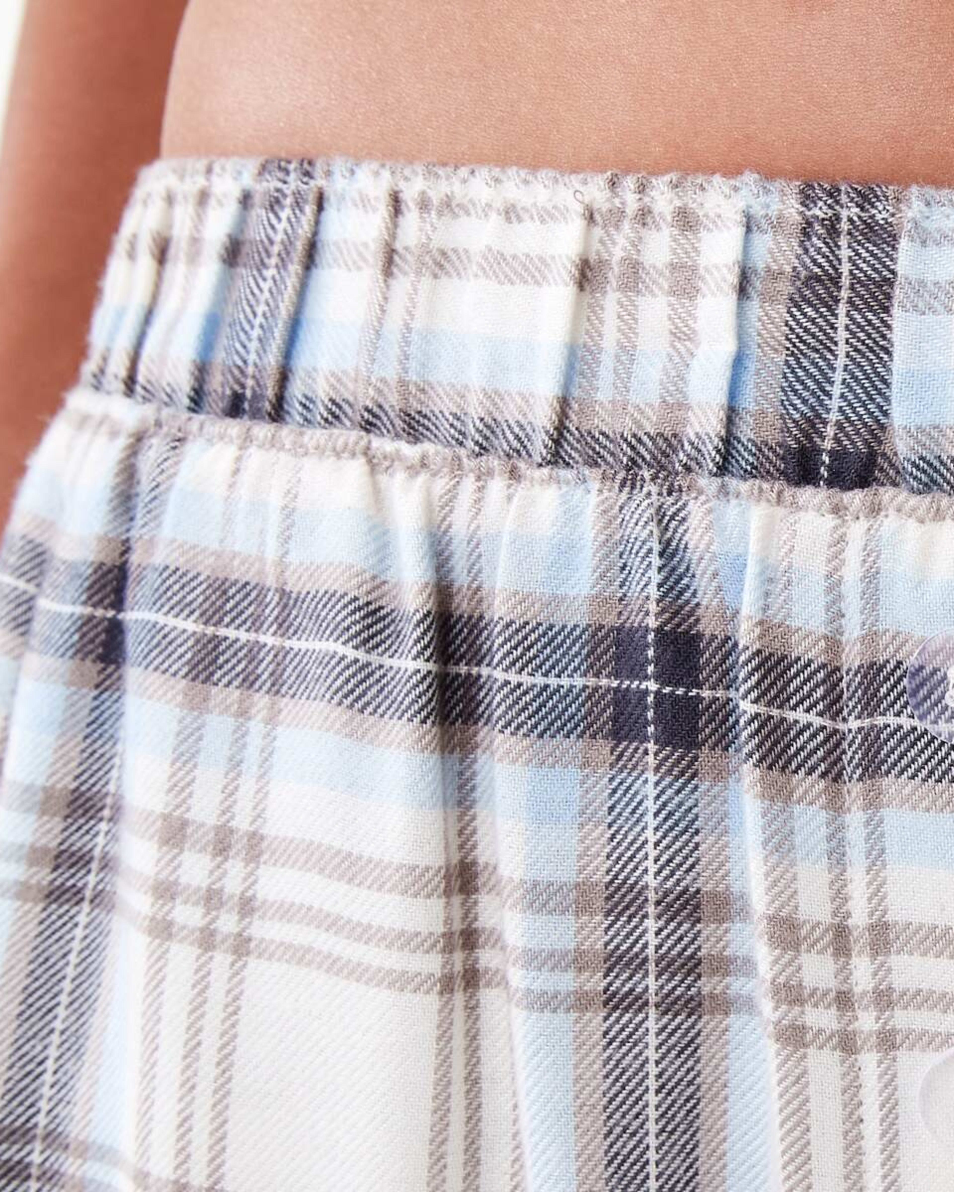 4 Boyfriend Flannel Pants Grey Chk, 4 of 6