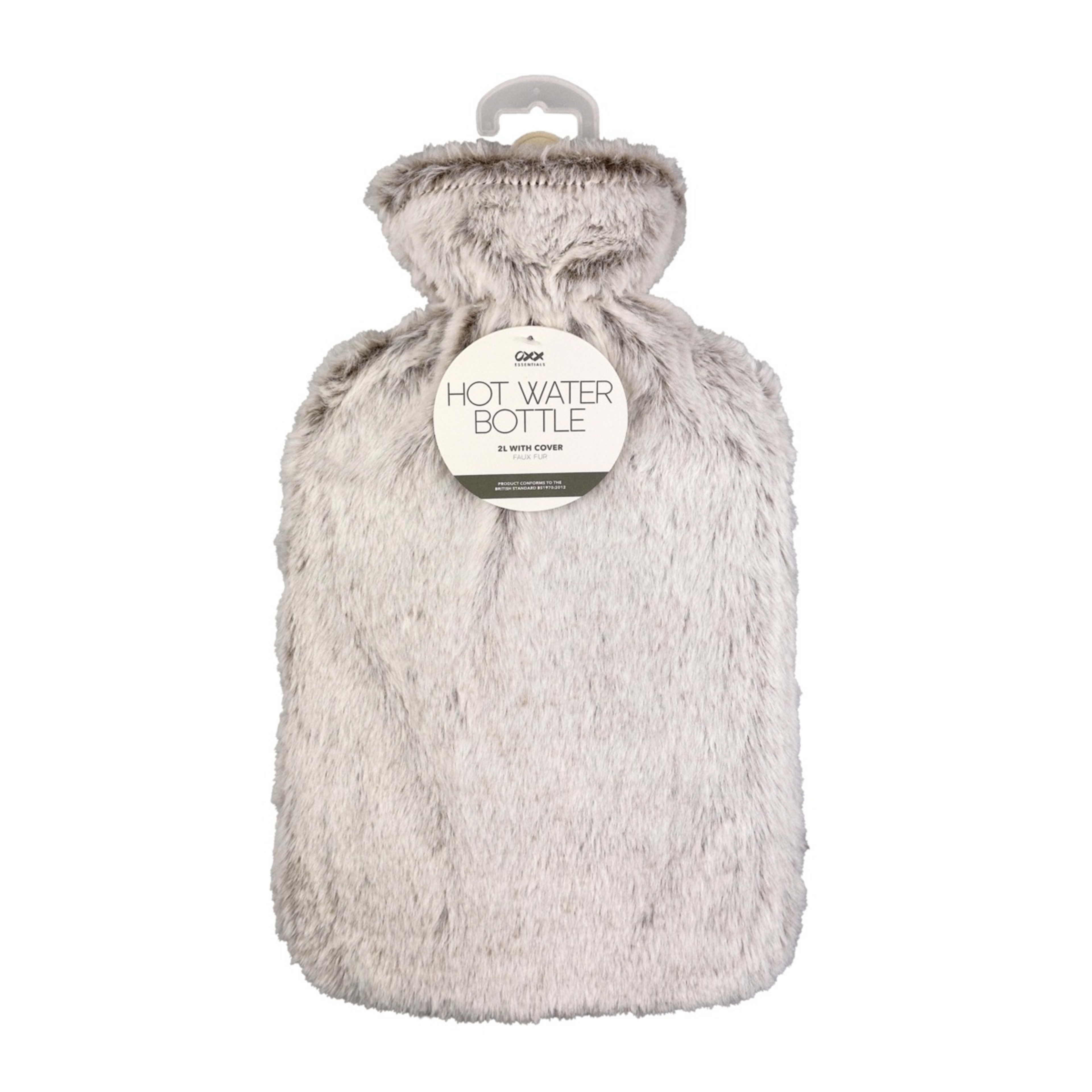 2L Hot Water Bottle With Faux Fur Cover Kmart NZ