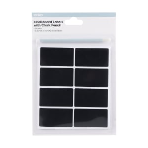 Chalkboard Labels with Chalk Pencil