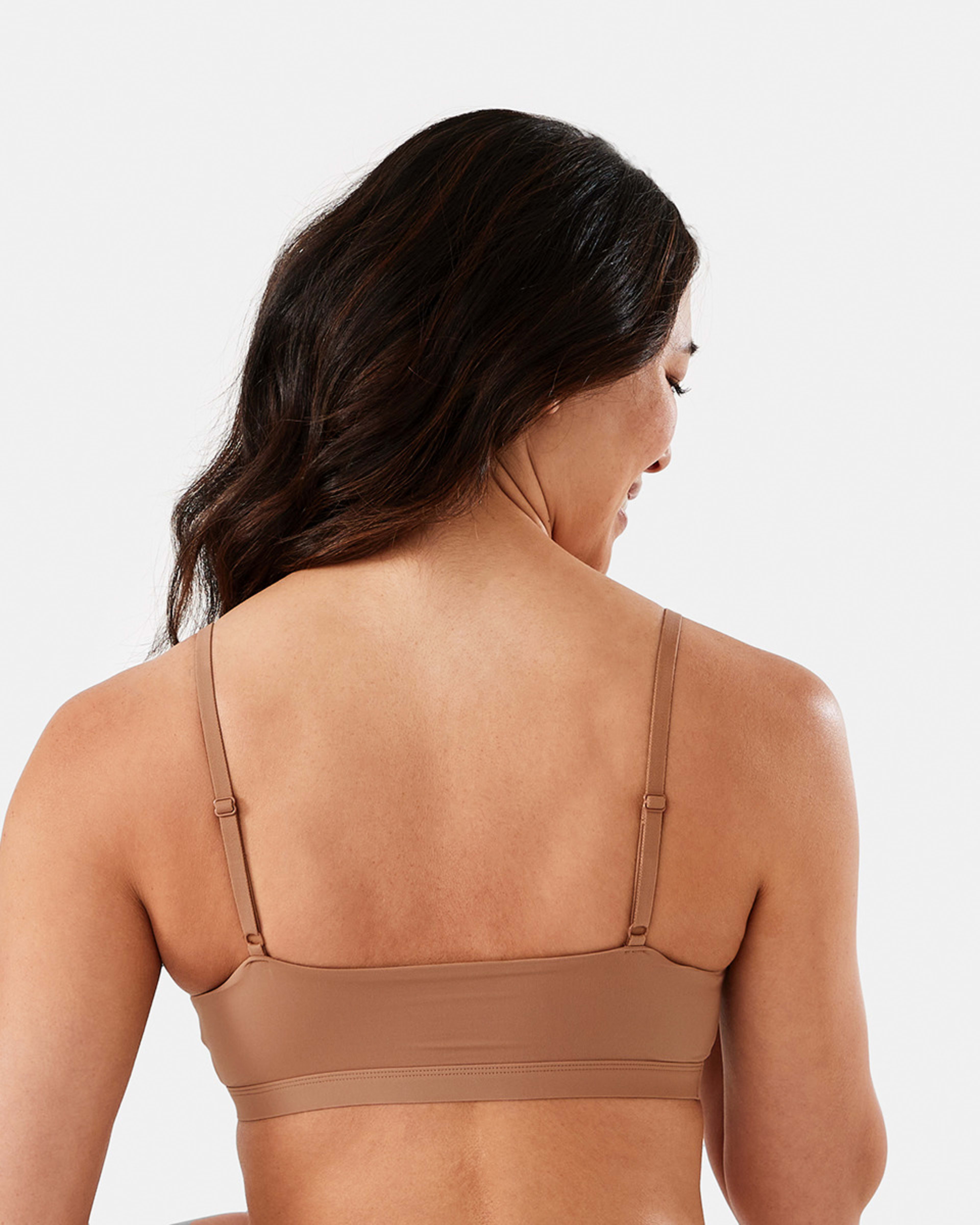 3 Scoop Neck Crop Bra Clay Beige, 3 of 6