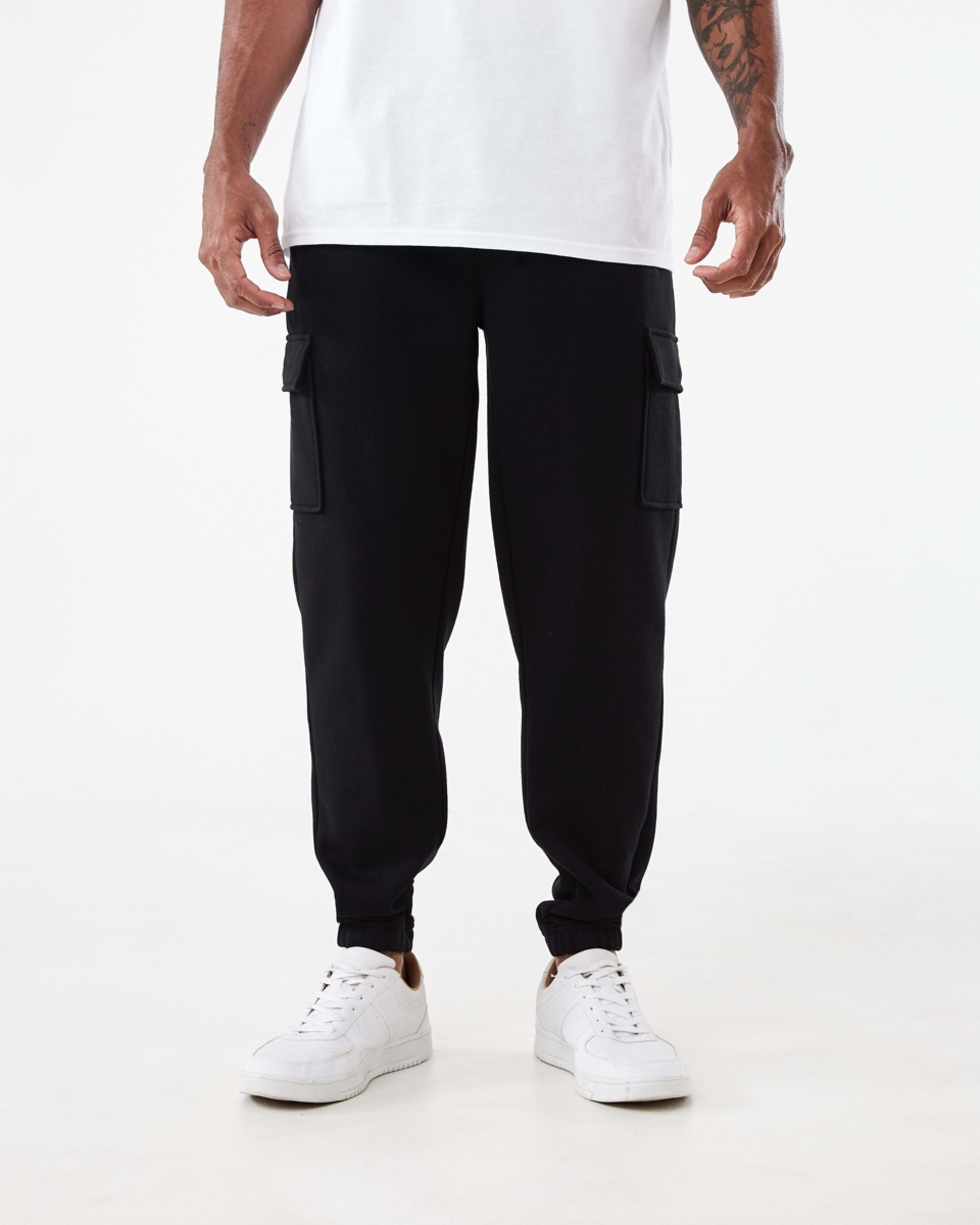 1 Cargo Trackpants Black