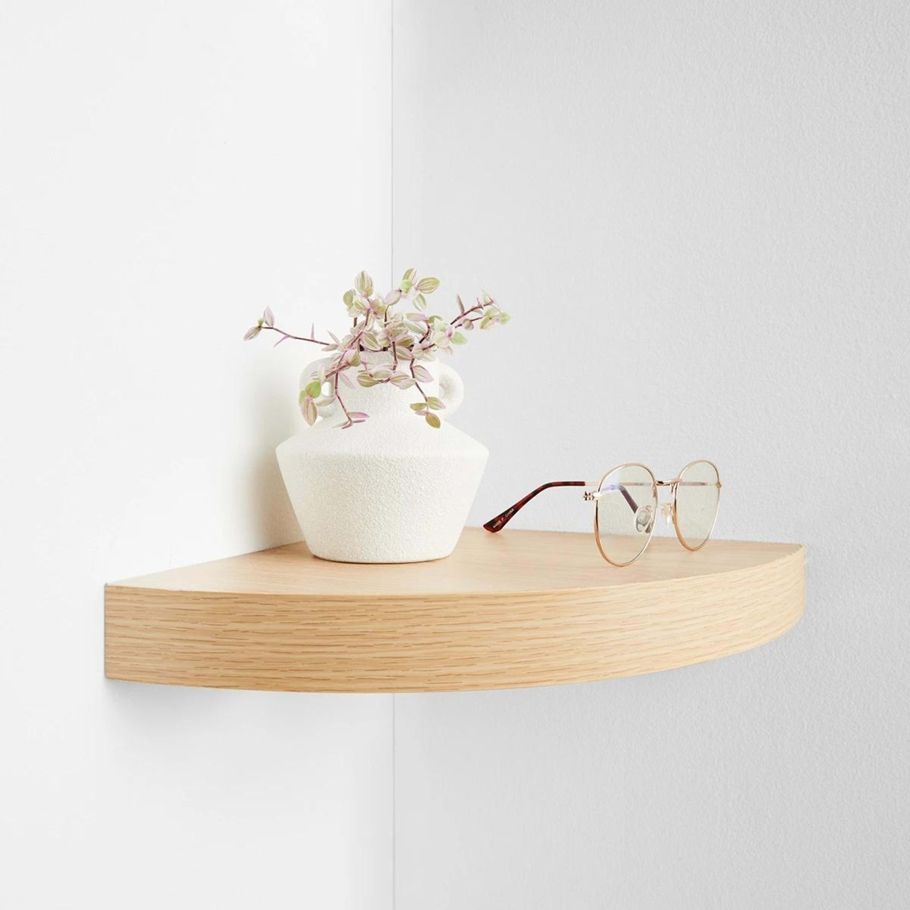 1 Corner Shelf - Oak Look