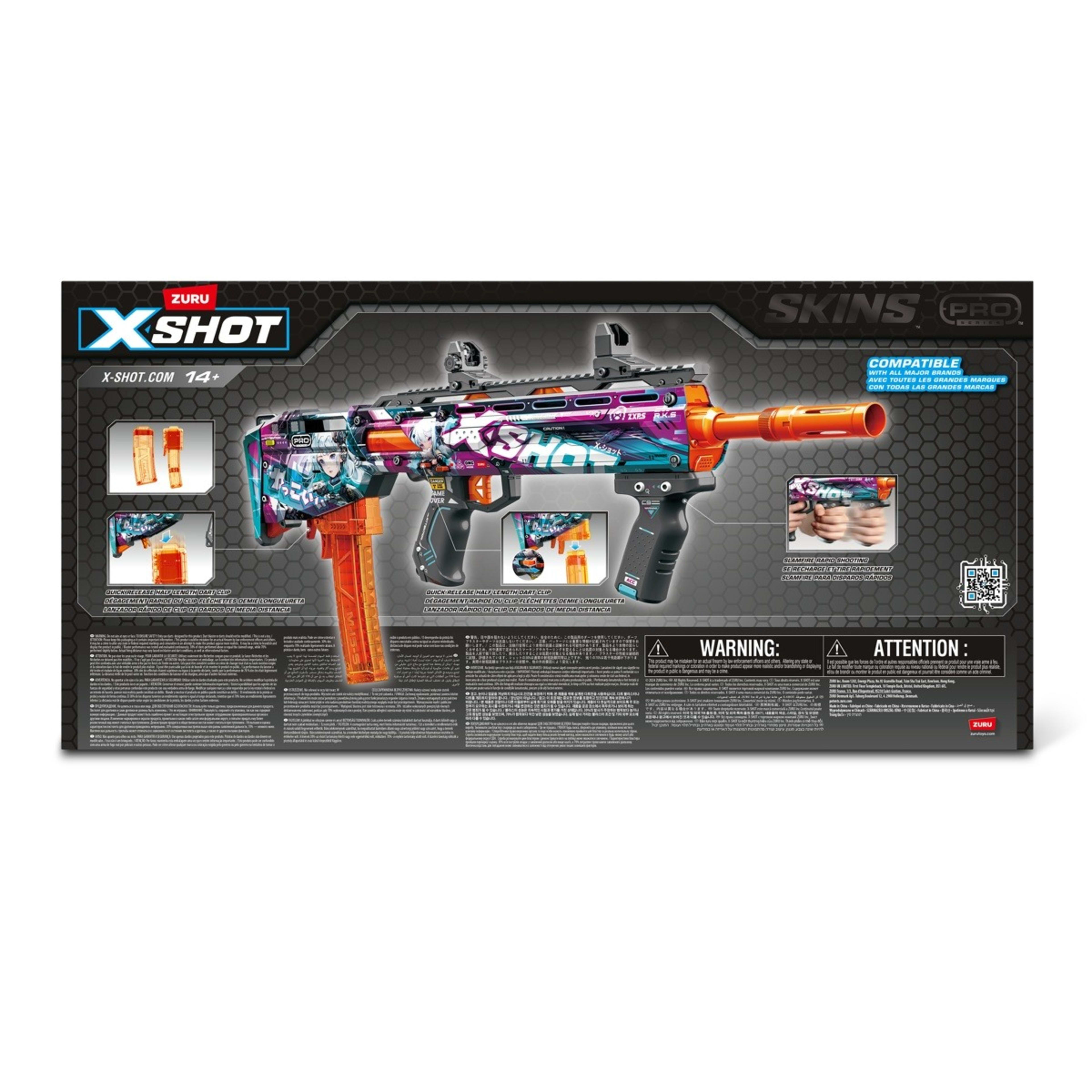 6 Zuru X-Shot Skins Pro Series 1 Anime Long Shot Blaster, 6 of 6