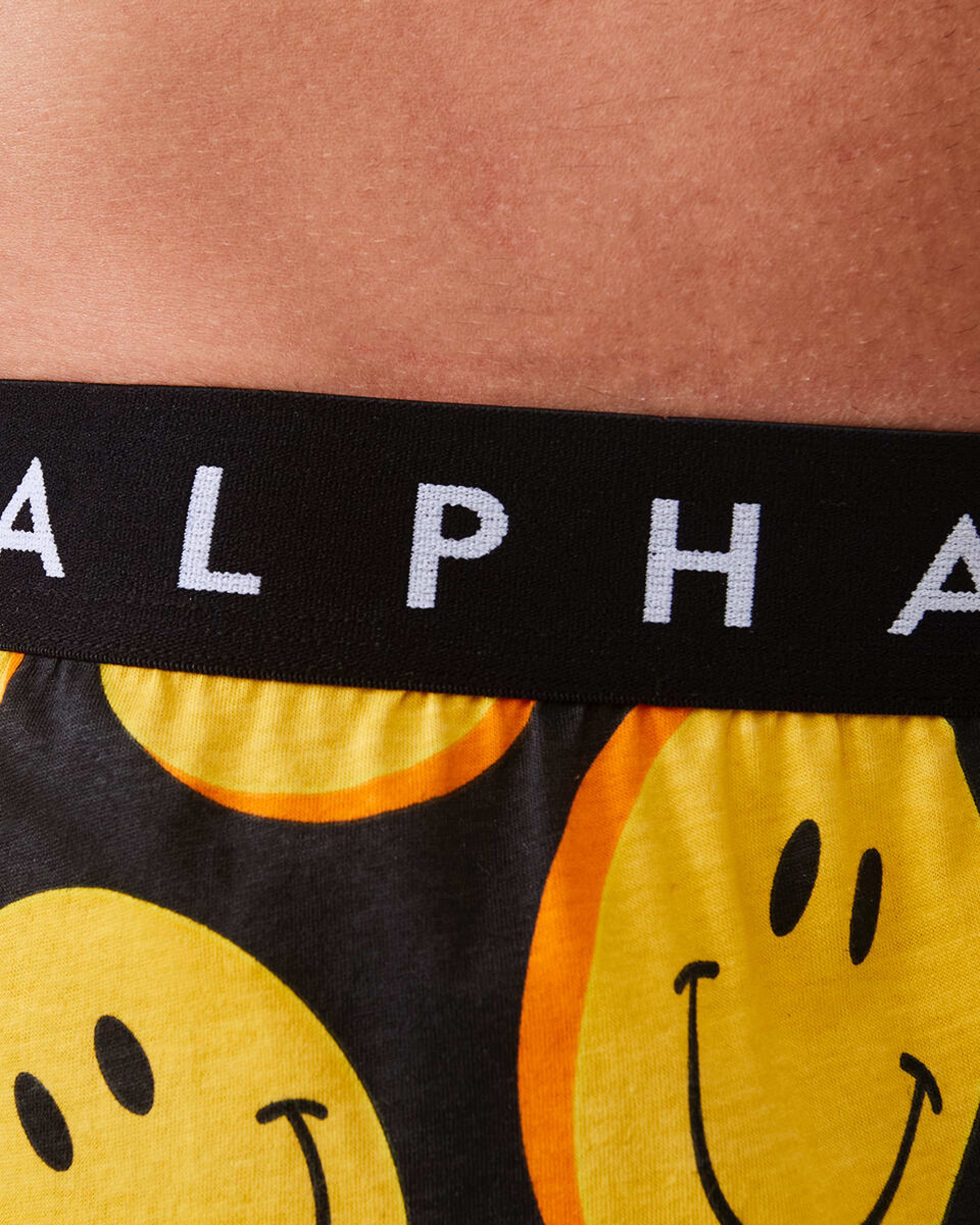 4 Printed Jersey Boxers Smiley Faces, 4 of 5