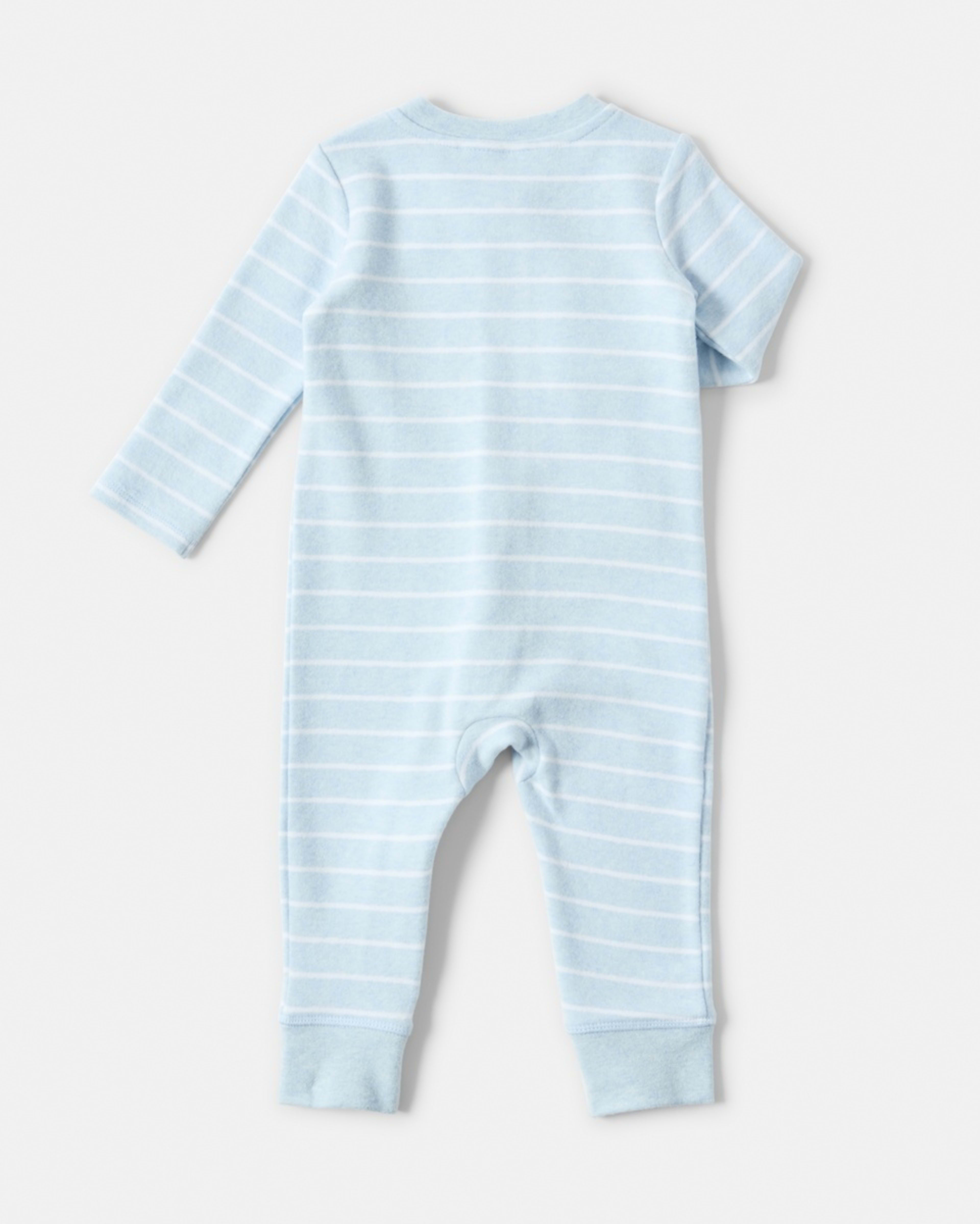 2 Sueded Coverall Blu Stripe, 2 of 4