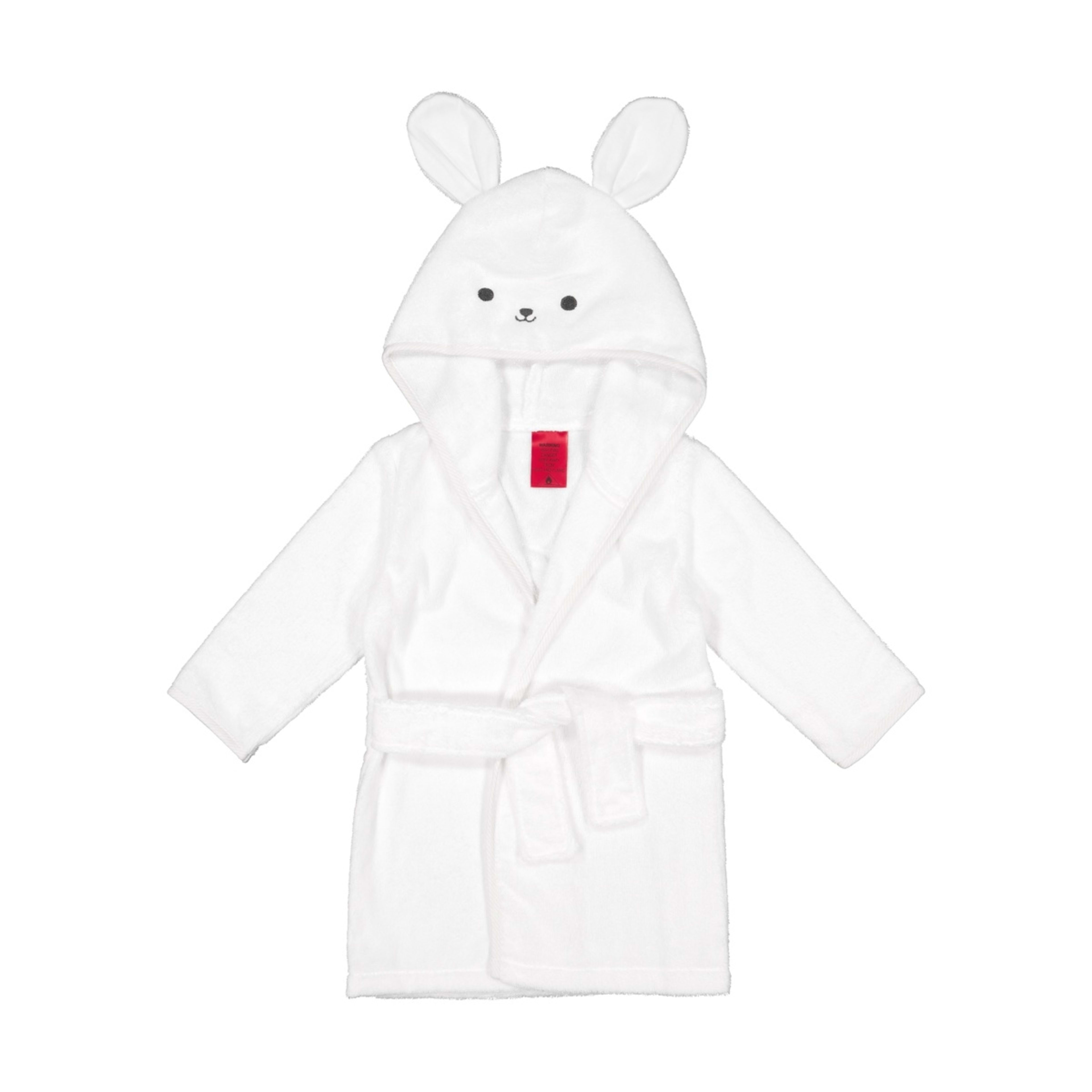 1 Cotton Hooded Bath Robe - Bunny, 1 of 5