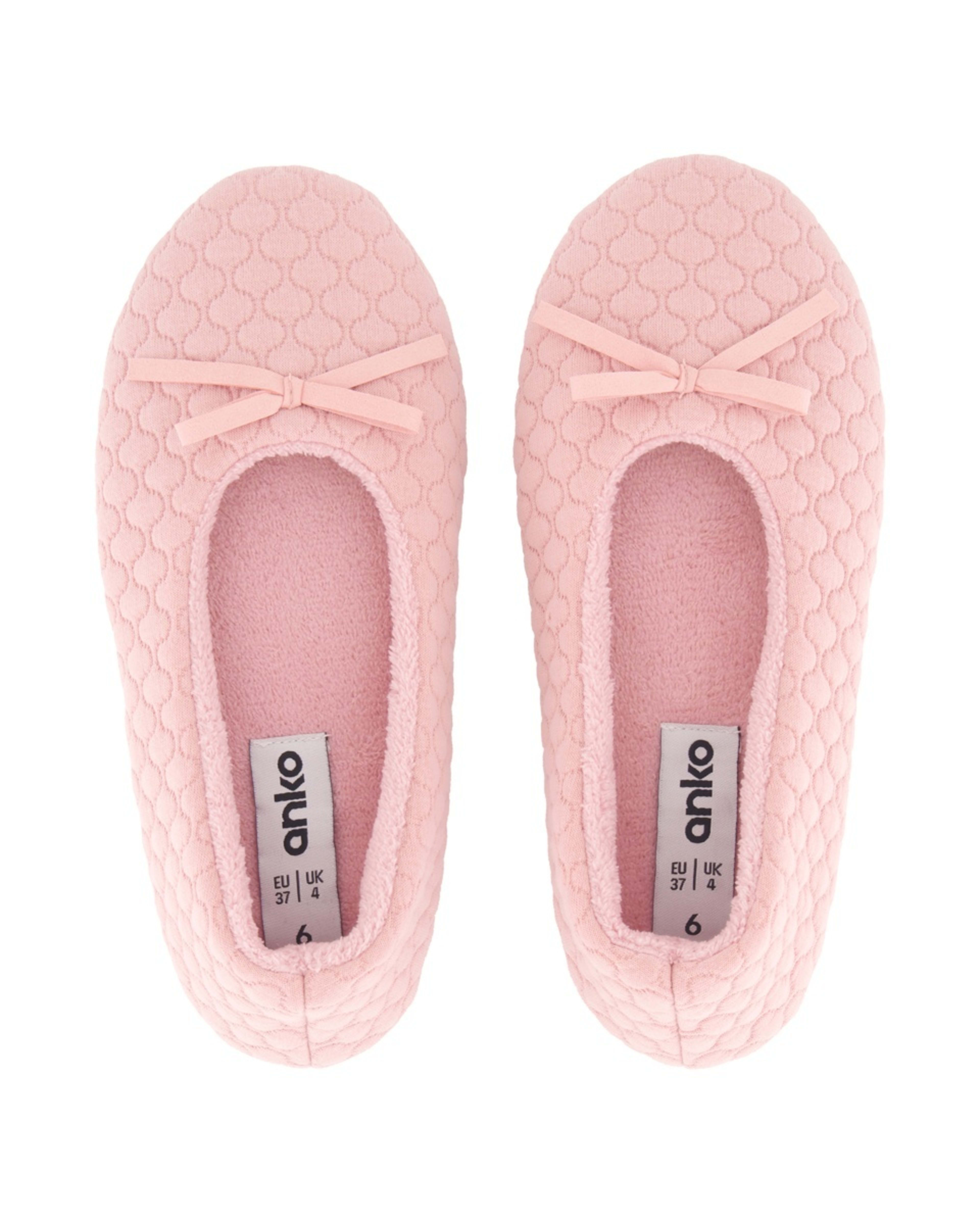 2 Quilted Ballet Slippers PINK LILY, 2 of 3