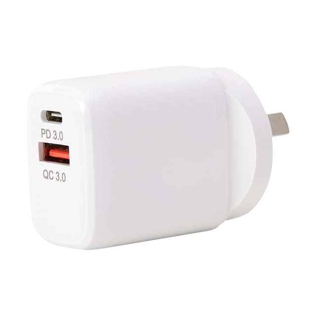 20W Wall Charger USB & USBC Kmart