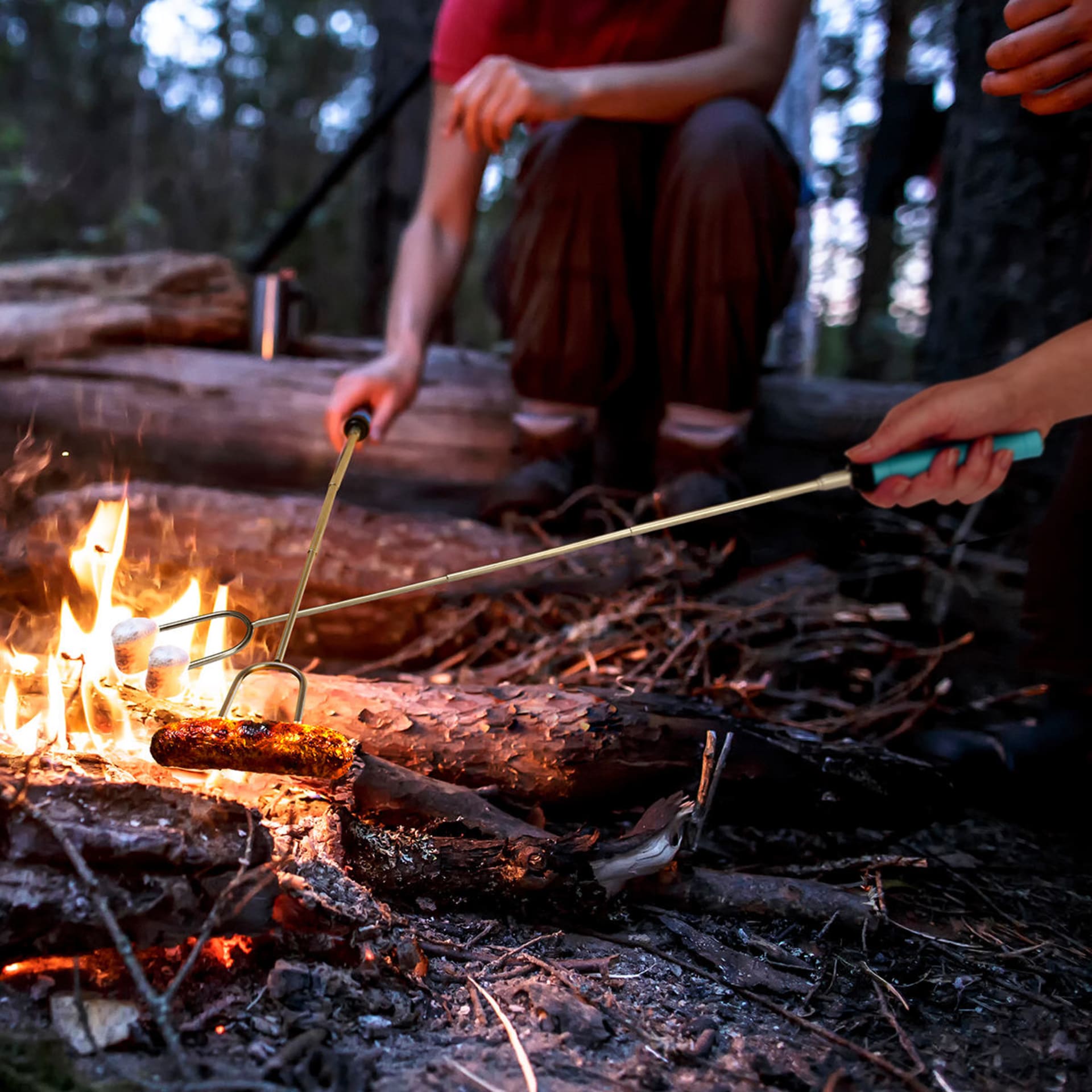 2 Pack Telescopic Roasting Fork Kmart NZ