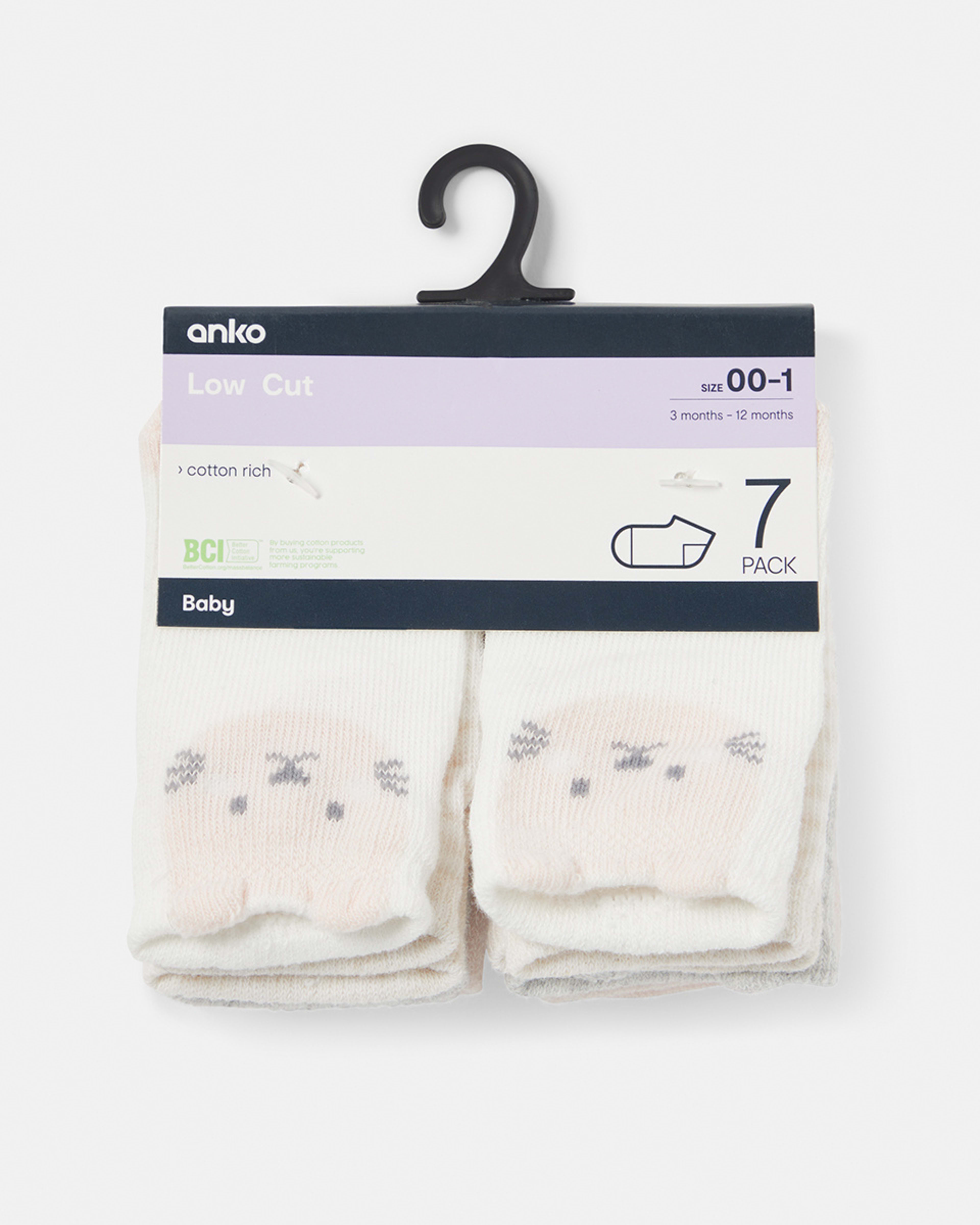 7 Pack Novelty Low Cut Socks Kmart