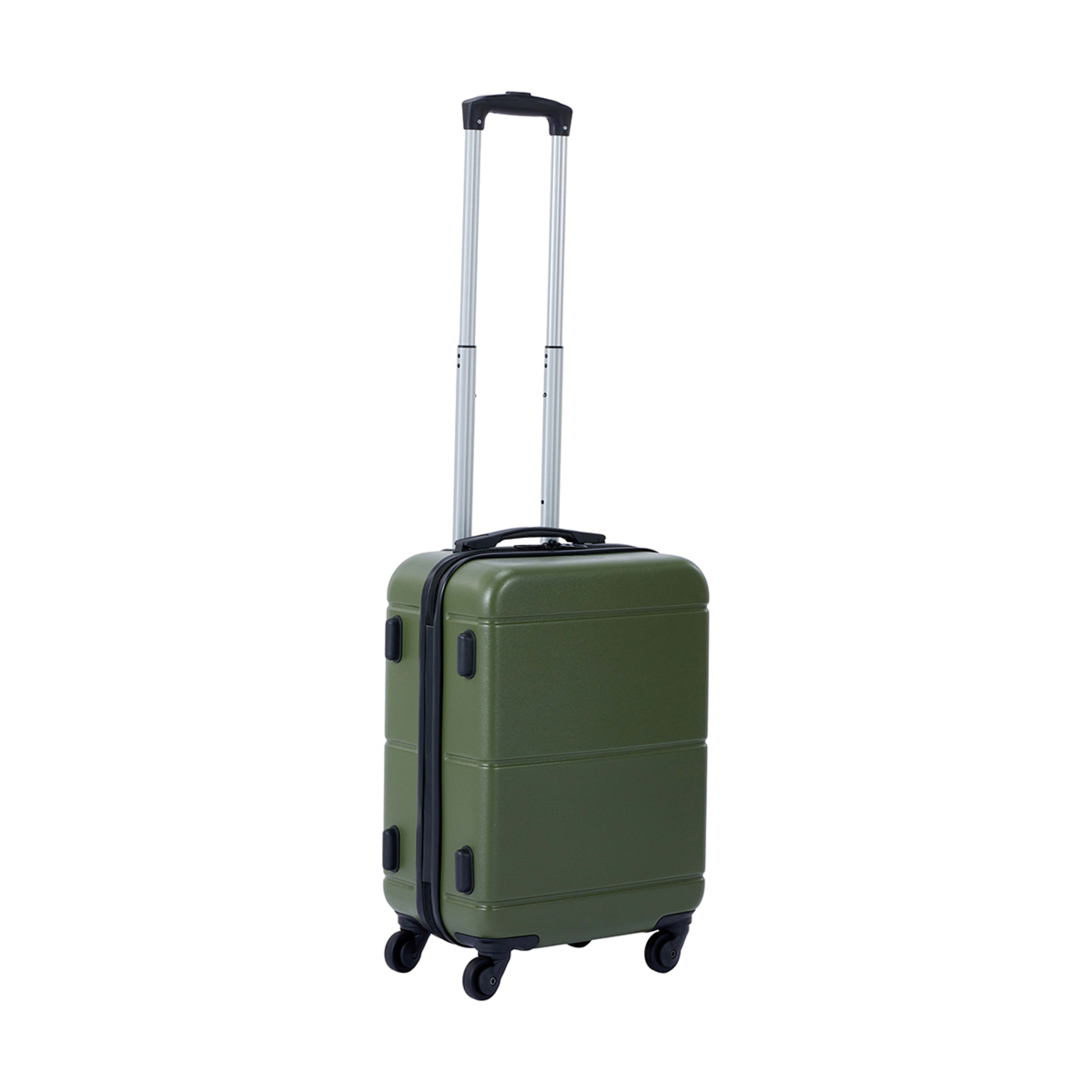 46cm Albany Hard Case 4 Wheels Olive Kmart